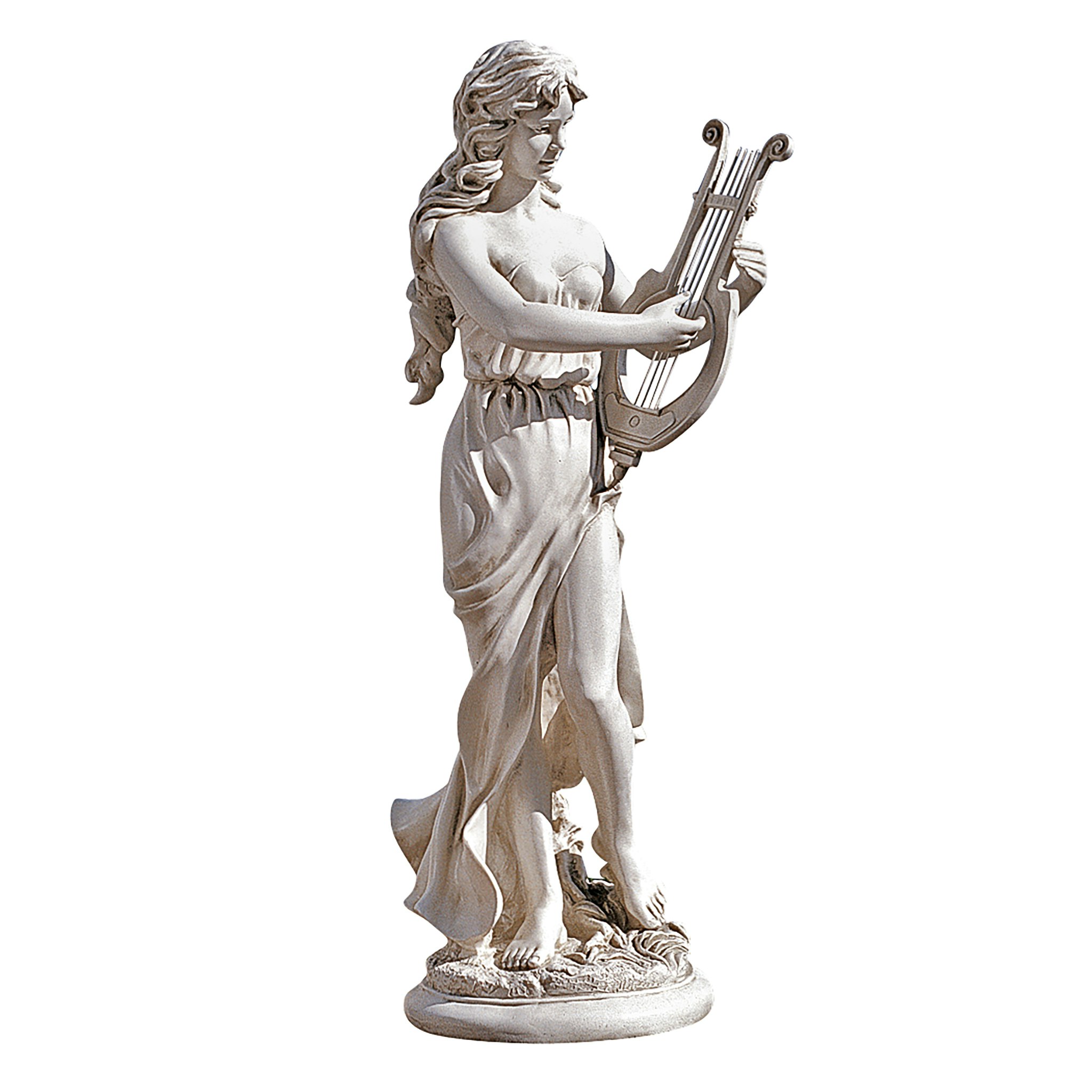 Toscano - Muse with Harp Classical Garden Statue