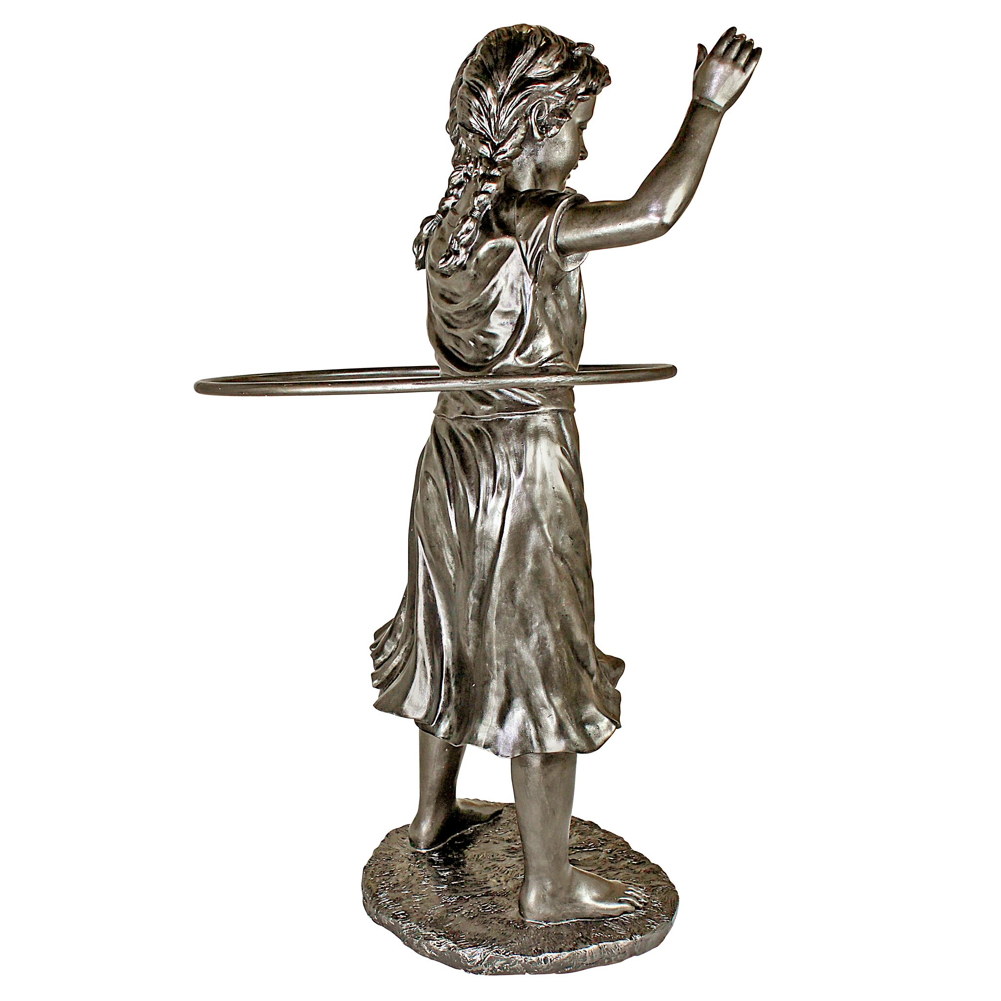 Toscano - Harriet Hula Hooping Girl Garden Statue