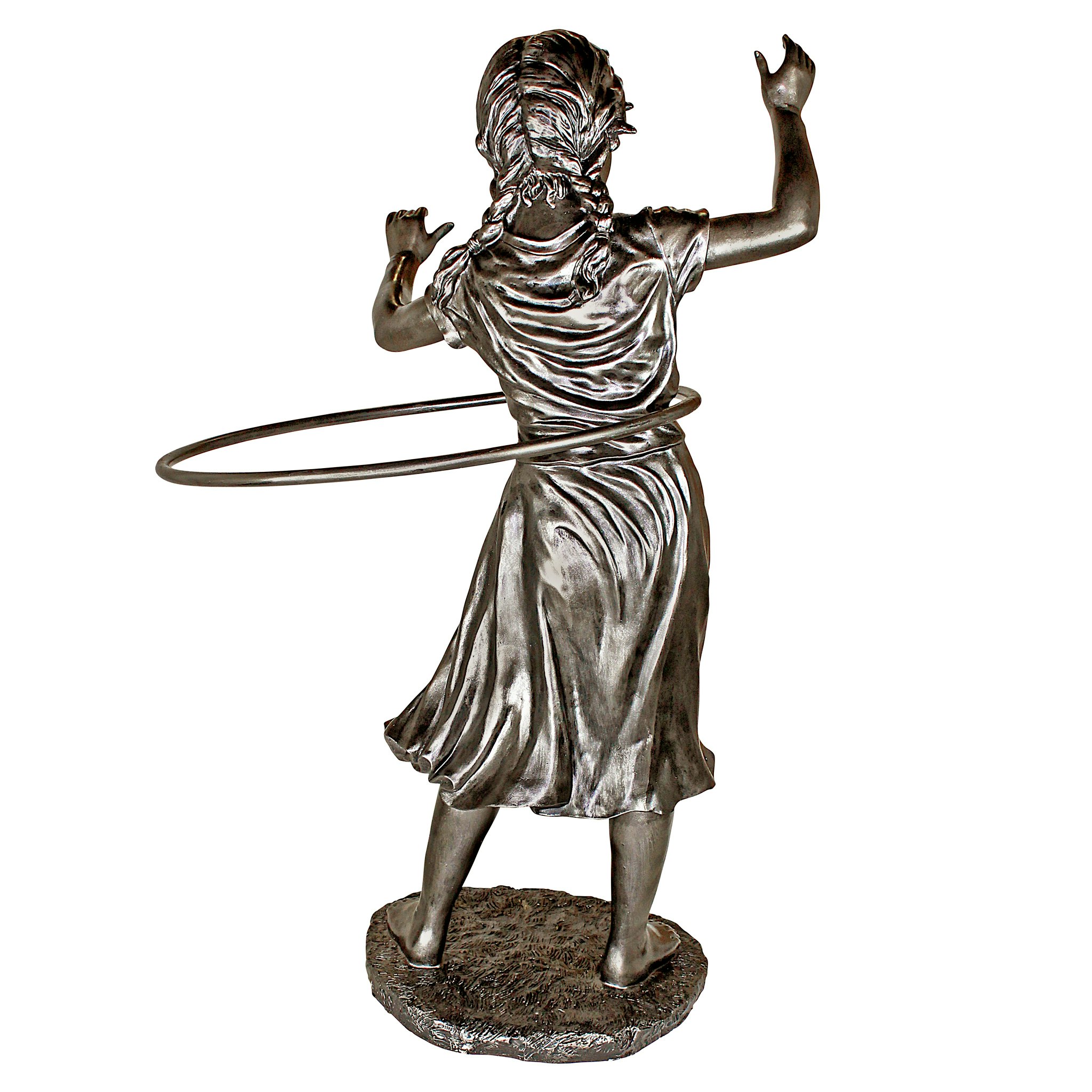 Toscano - Harriet Hula Hooping Girl Garden Statue