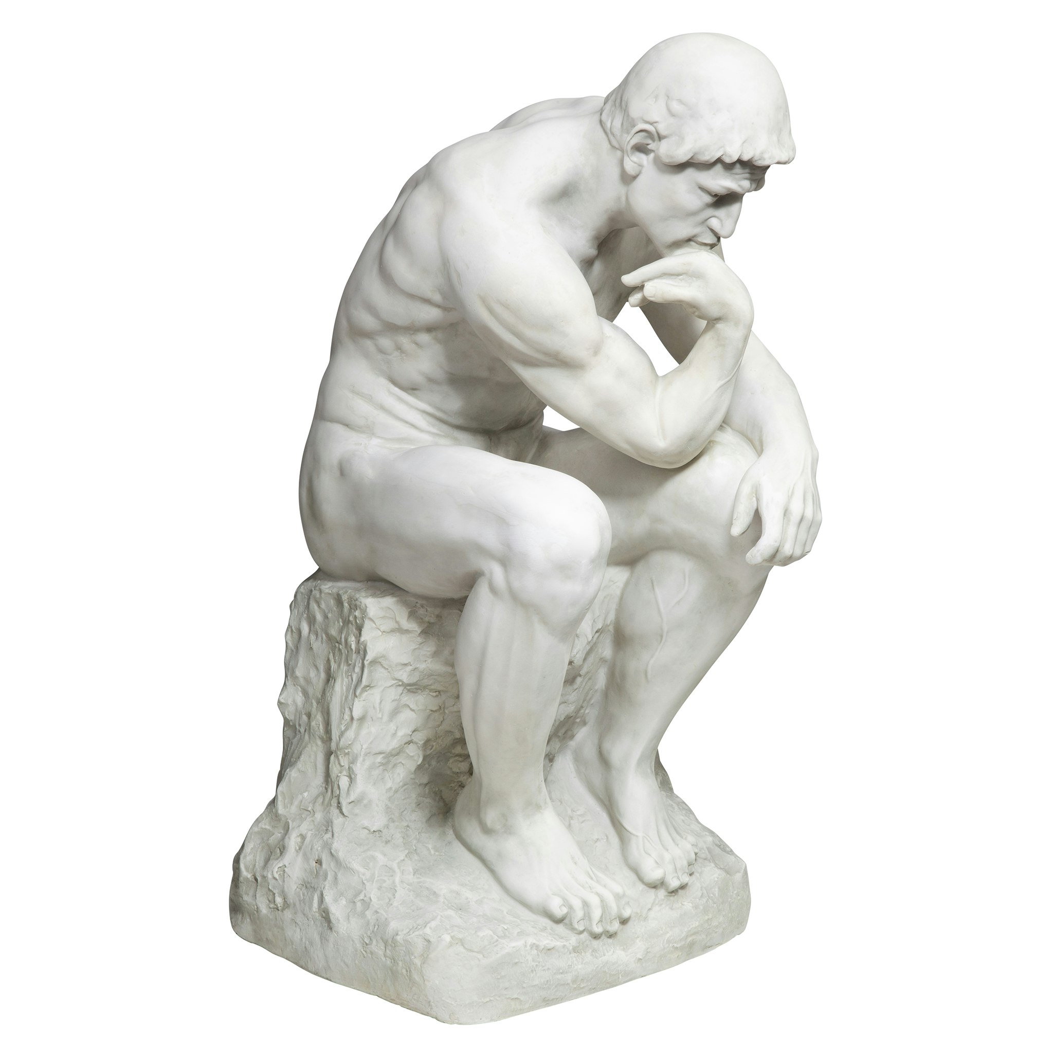 Toscano - Rodin Thinker Garden Statue in Estate