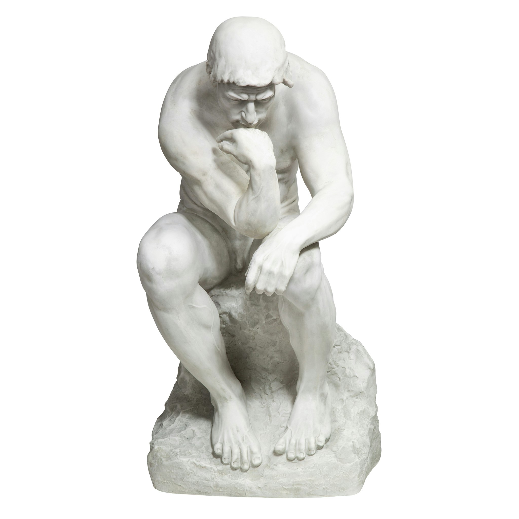 Toscano - Rodin Thinker Garden Statue in Estate