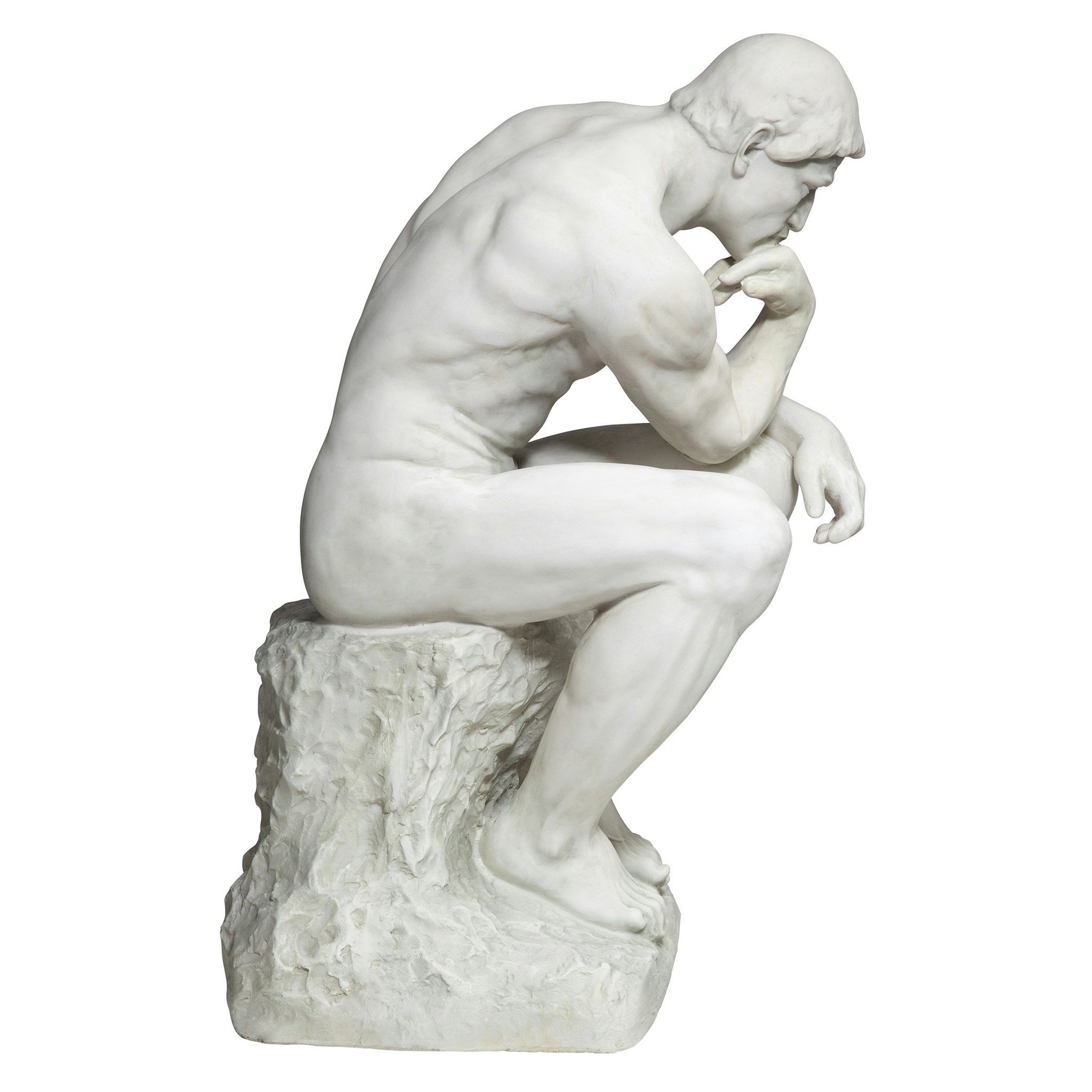 Toscano - Rodin Thinker Garden Statue in Estate