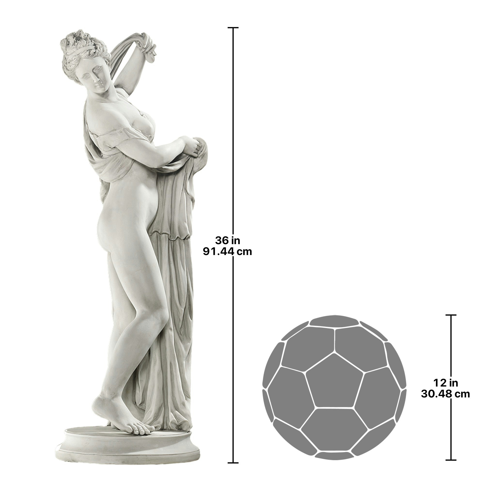 Toscano - Callipygian Venus Roman Goddess Grand Garden Statue