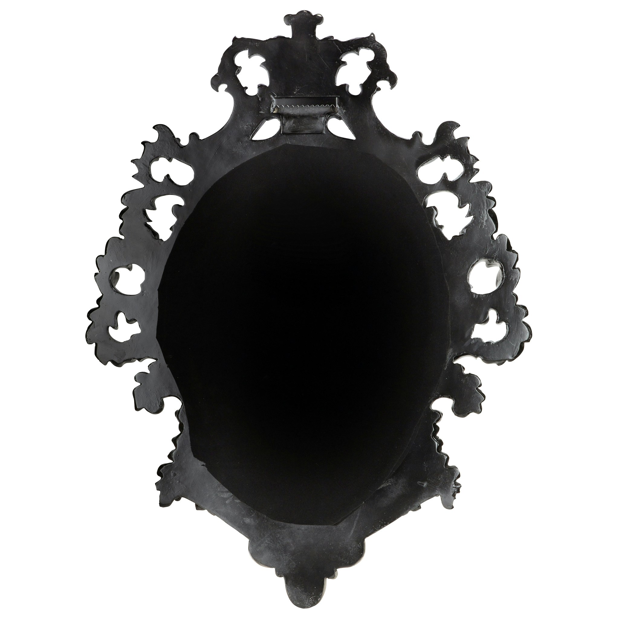 Toscano Madame Antoinette Salon Mirror - Ebony, Designer Resin