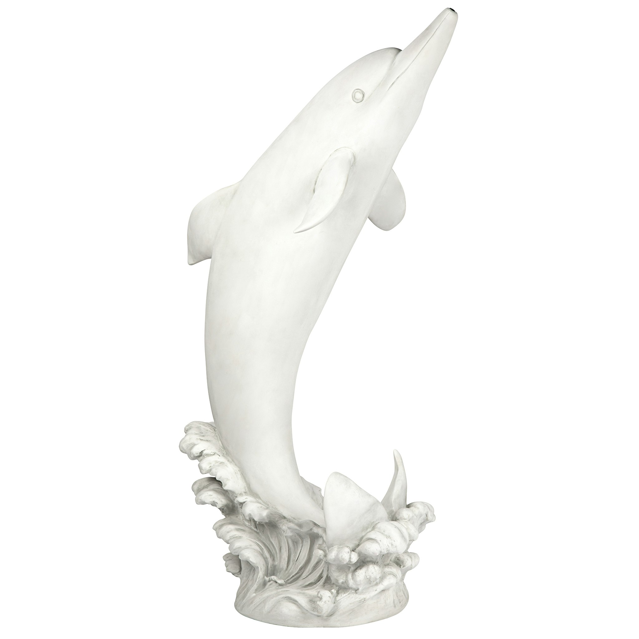 Toscano - Tropical Tale Leaping Dolphin Piped Garden Statue