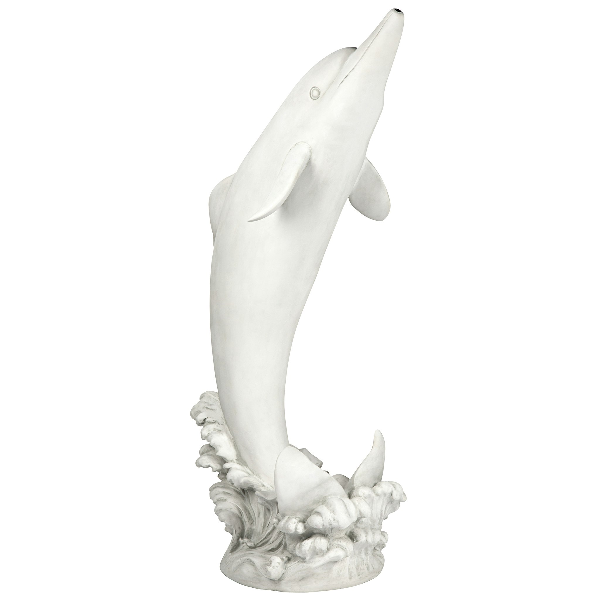 Toscano Tropical Tale Leaping Dolphin Piped Garden Statue - Large