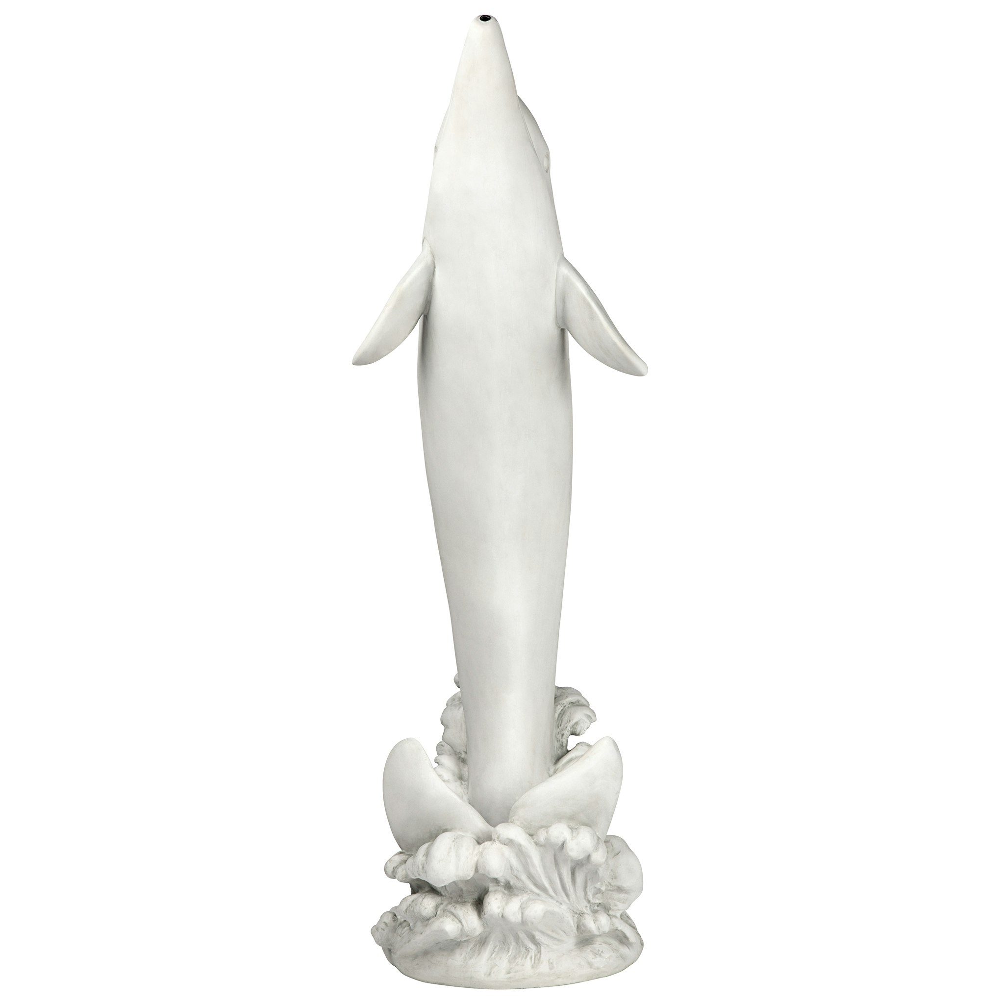 Toscano Tropical Tale Leaping Dolphin Piped Garden Statue - Large