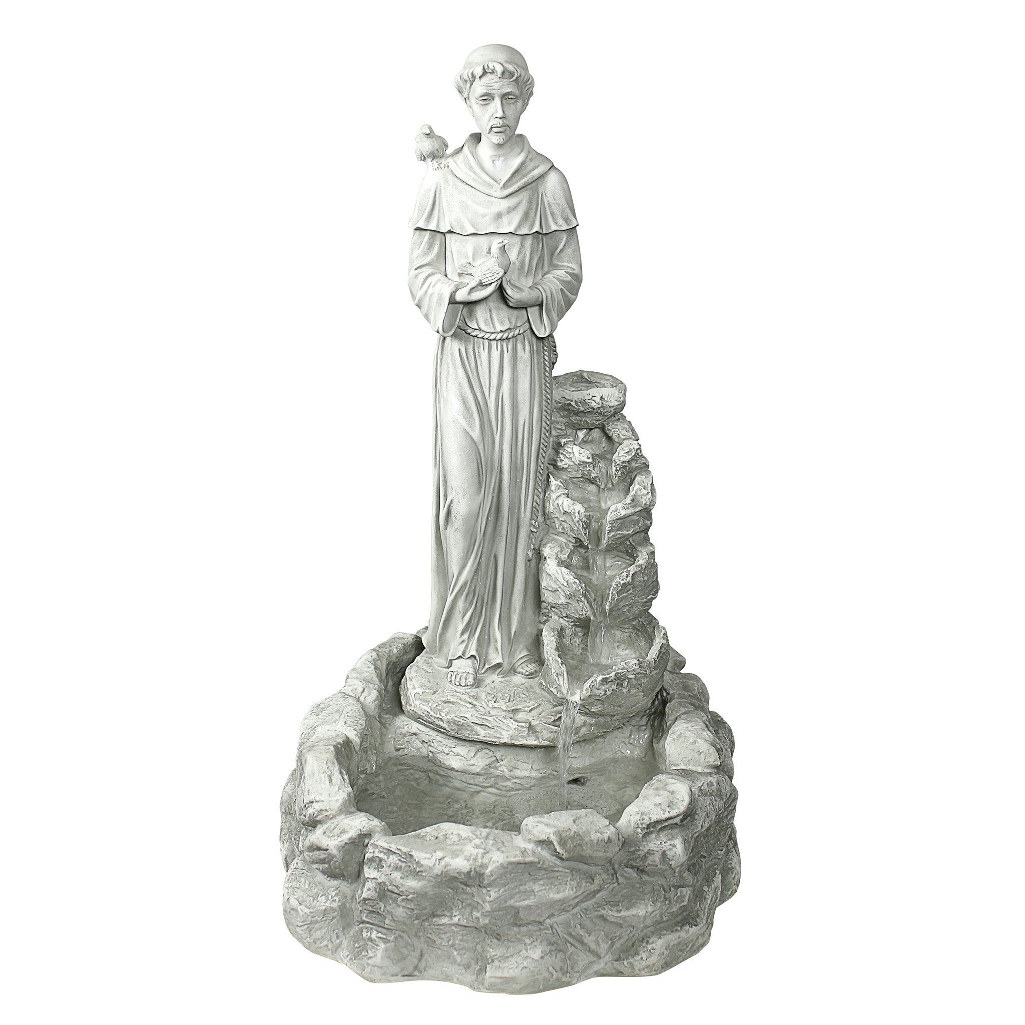 Toscano - Nature Blessed Prayer Saint Francis Sculptural Fountain