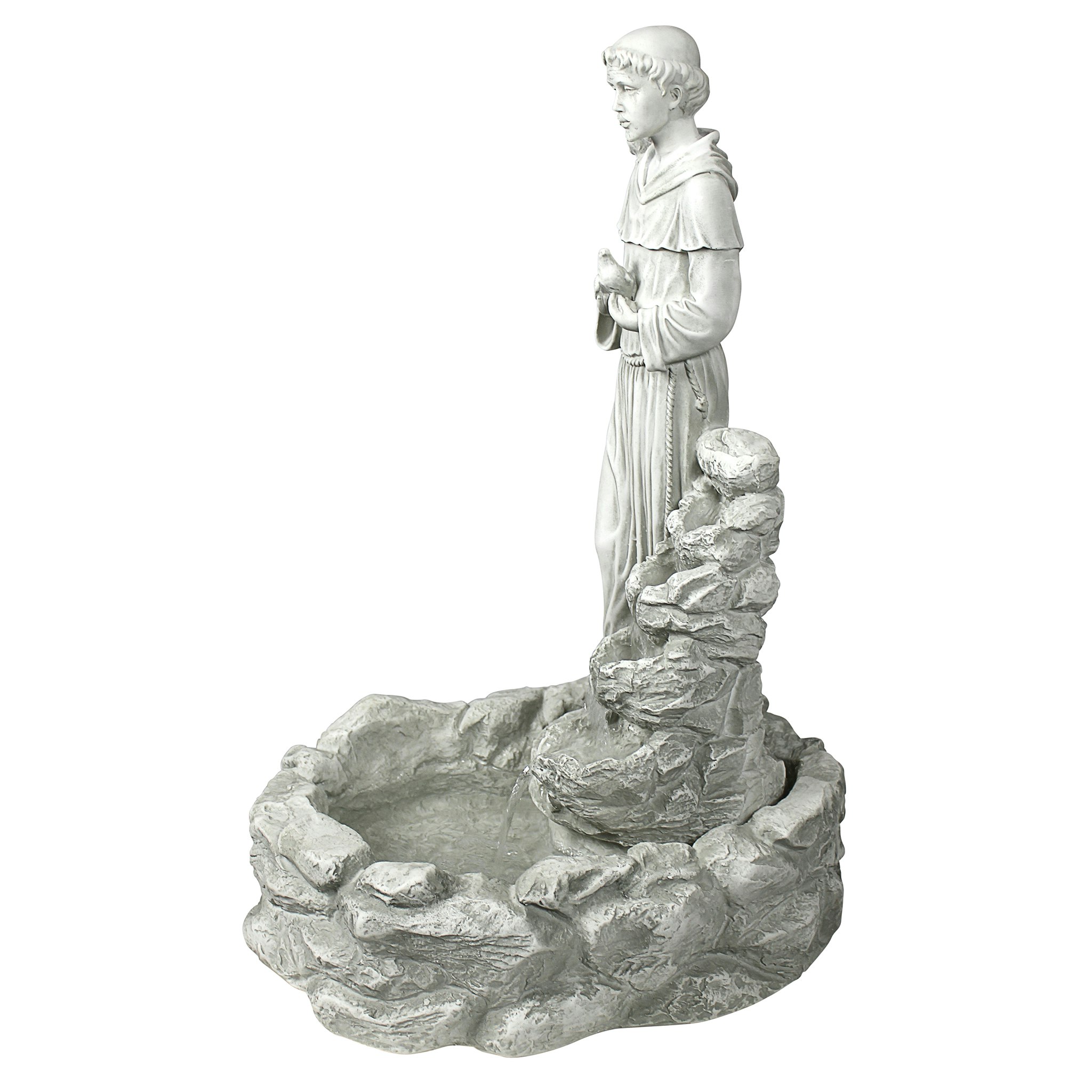 Toscano - Nature Blessed Prayer Saint Francis Sculptural Fountain