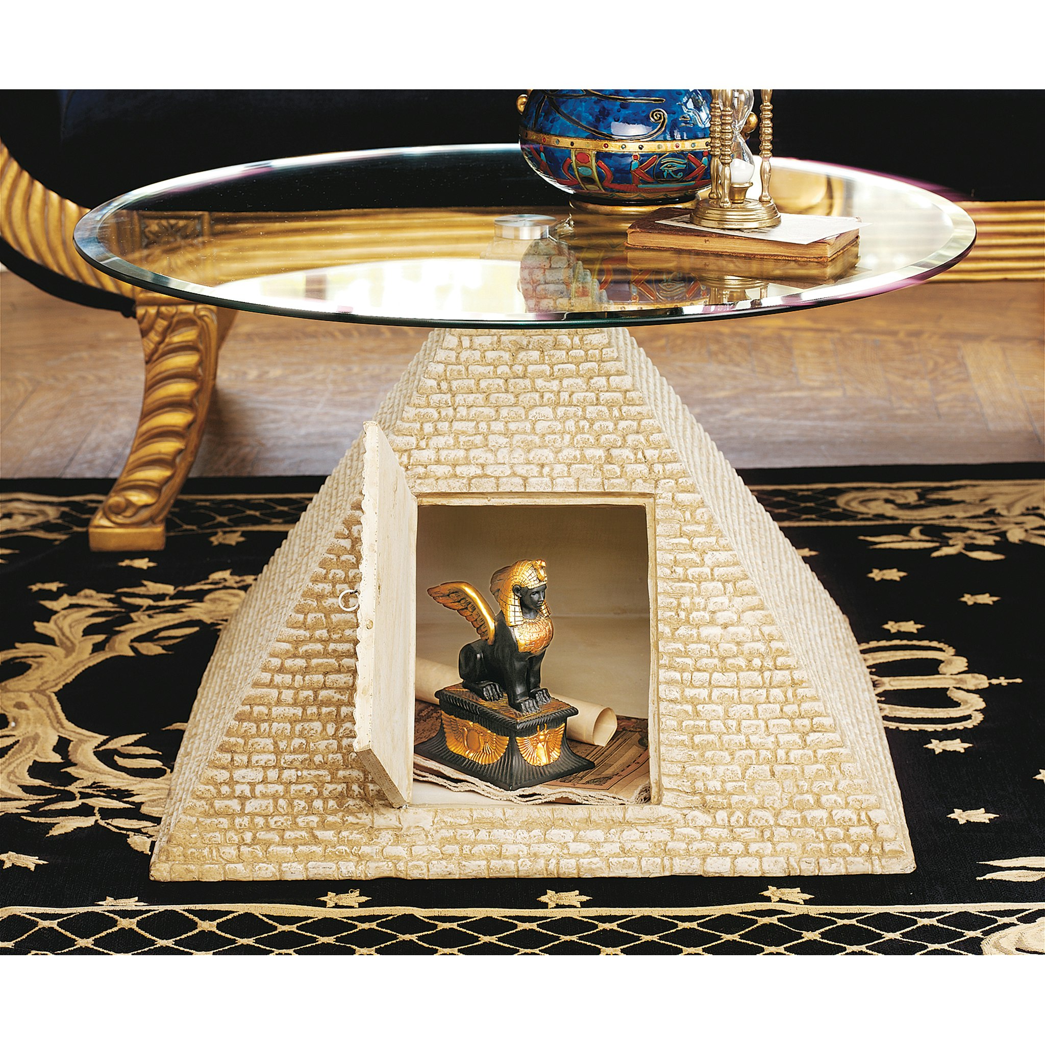 Toscano - Great Egyptian Pyramid of Giza Sculptural Table in Designer Resin