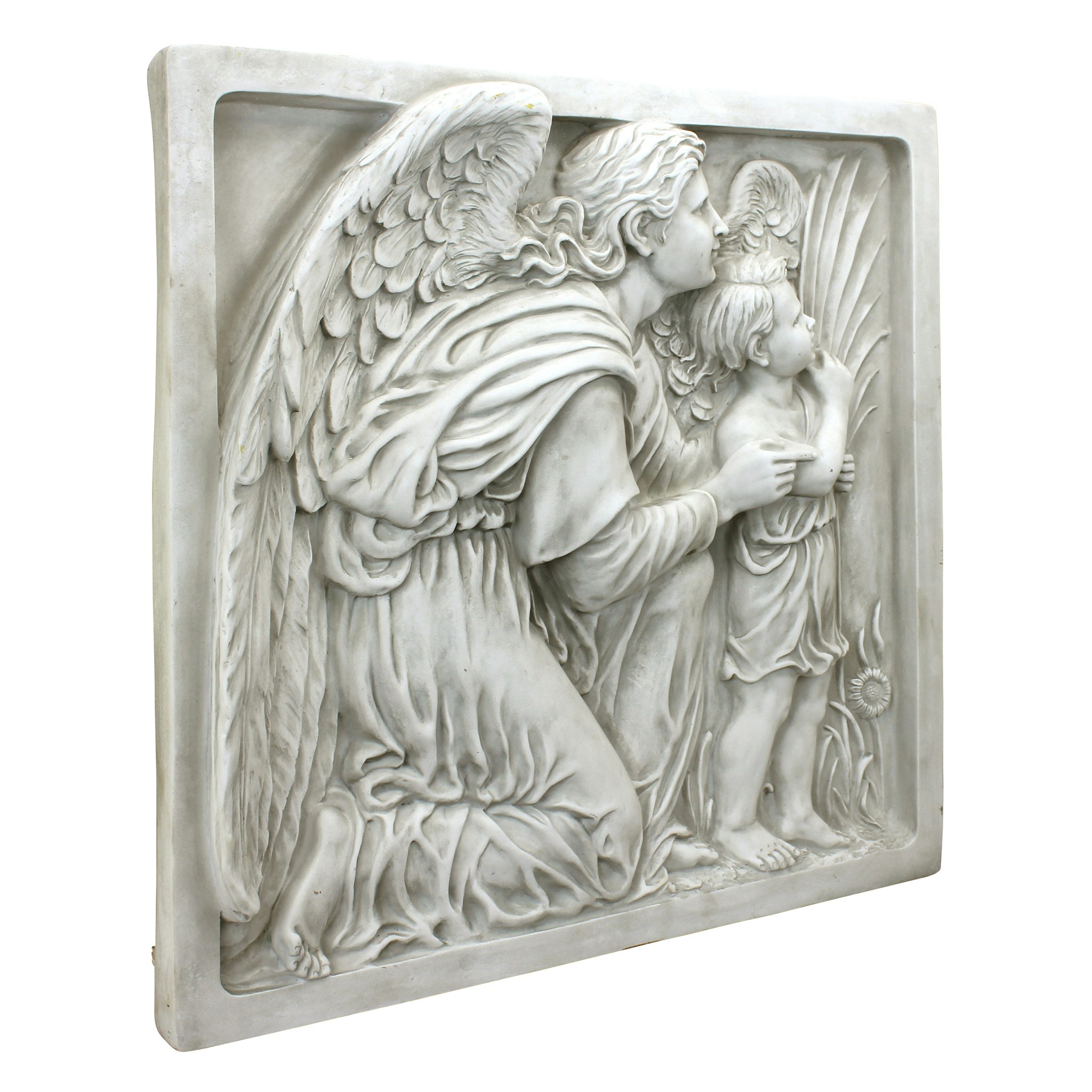 Toscano - Guiding Angel Sculptural Wall Frieze