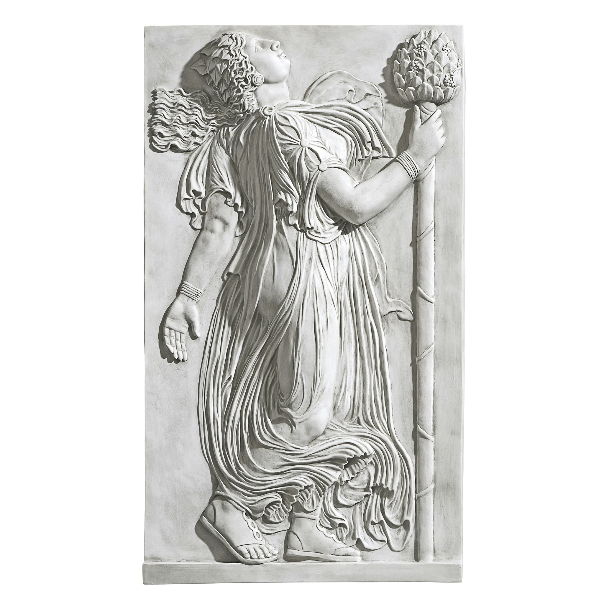 Toscano - Dancing Greek Maenad with Thyrsus Wall Frieze