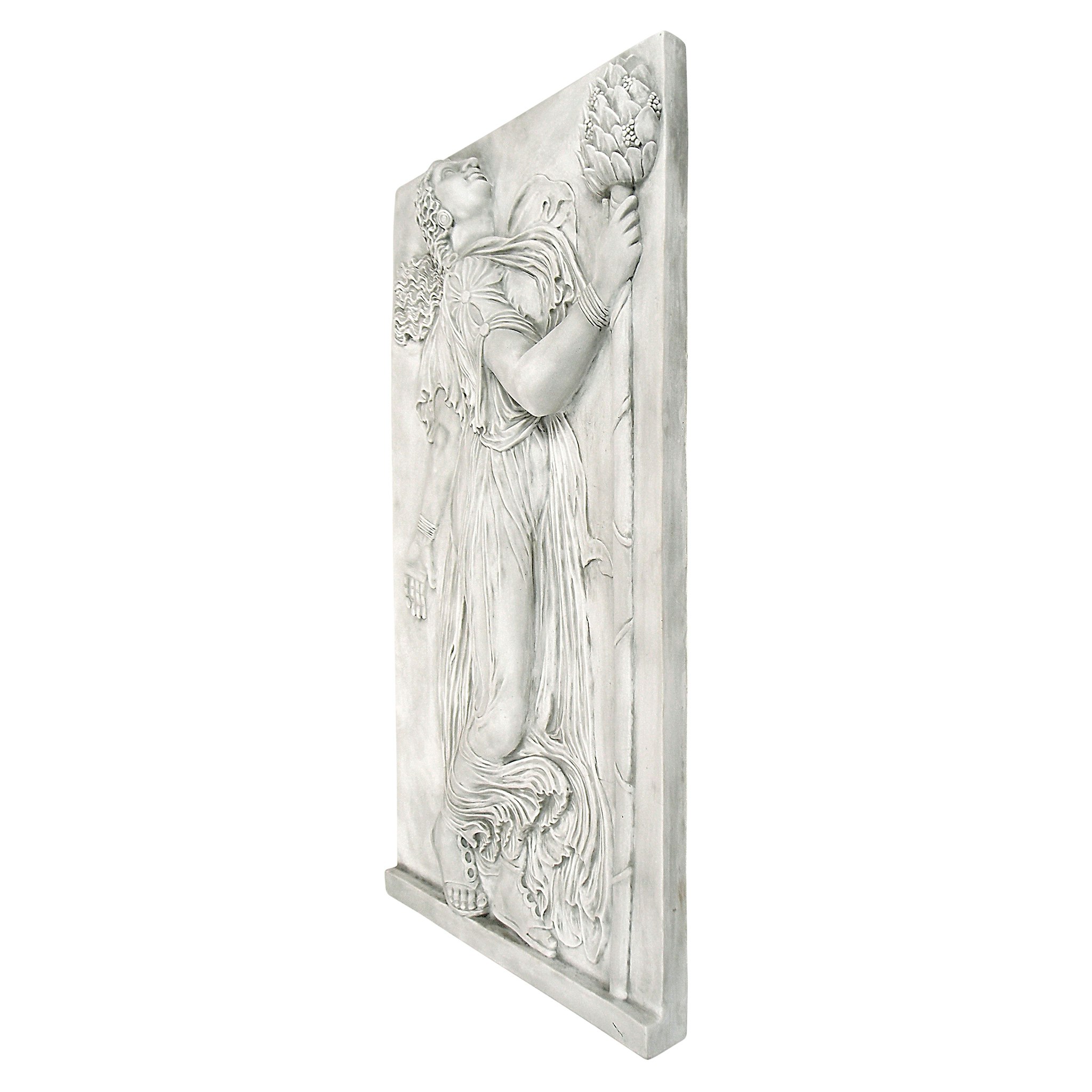 Toscano Dancing Greek Maenad with Thyrsus Wall Frieze - Left