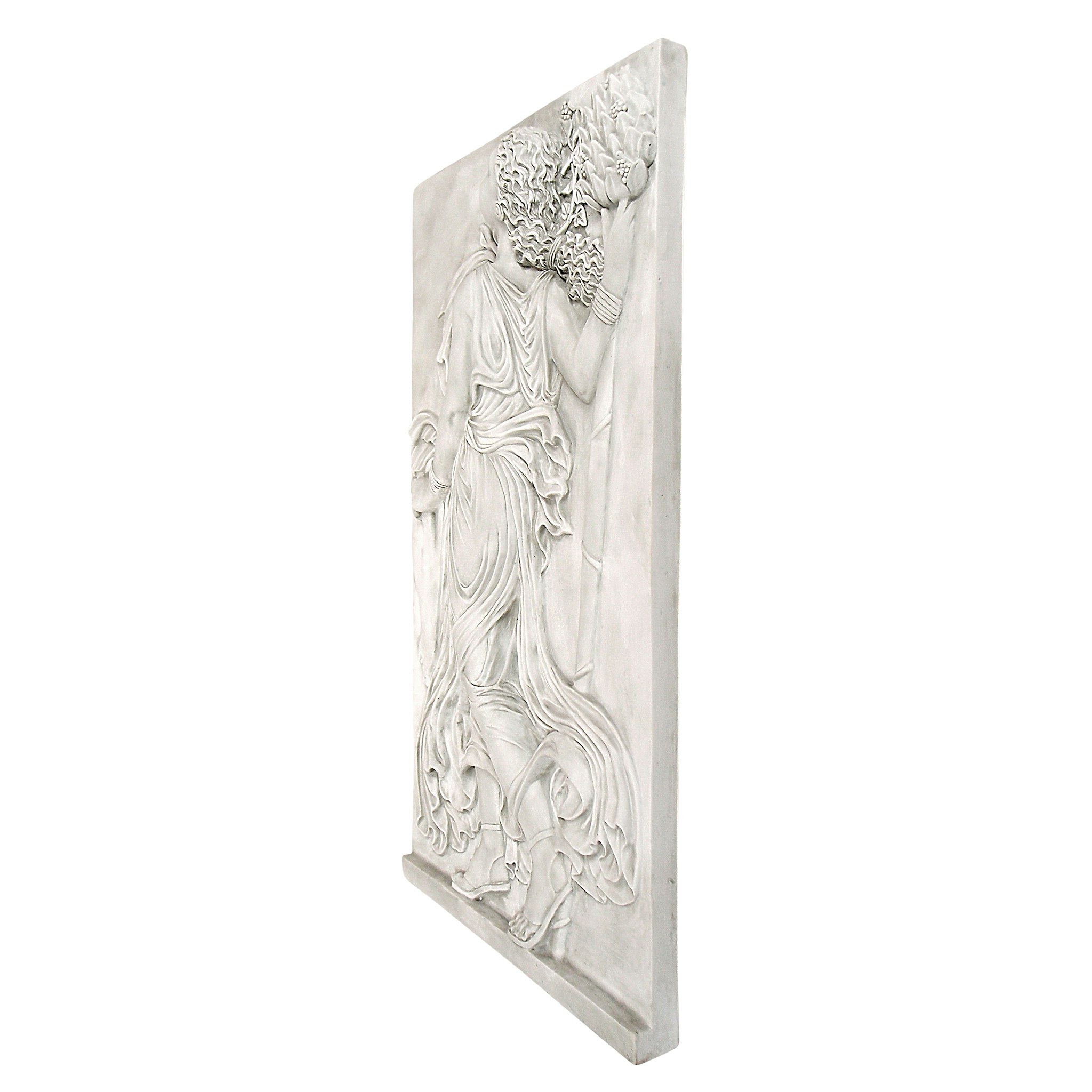 Toscano Dancing Greek Maenad with Thyrsus Wall Frieze - Right