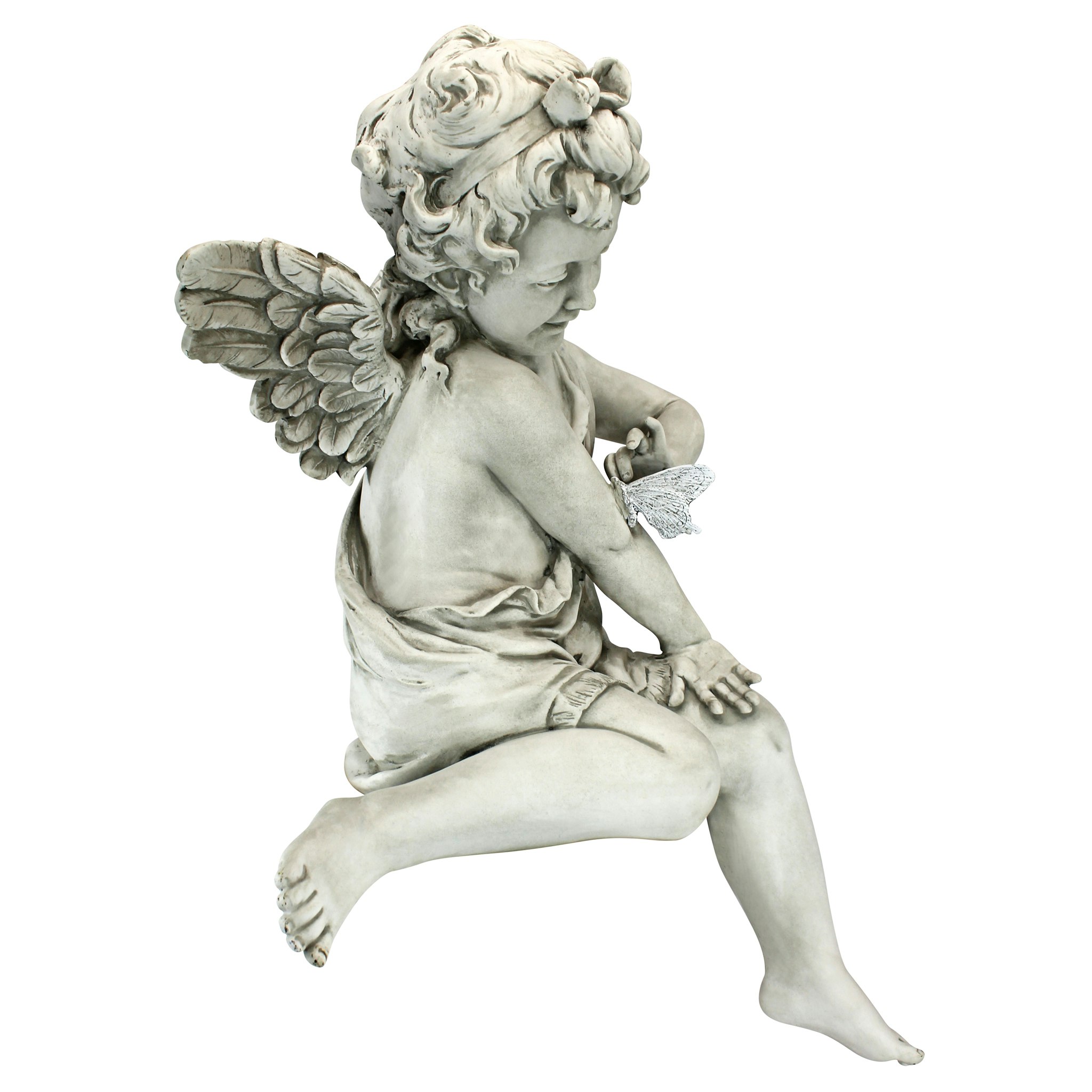 Toscano - Peaceful Presence Angel Sitter Garden Statue