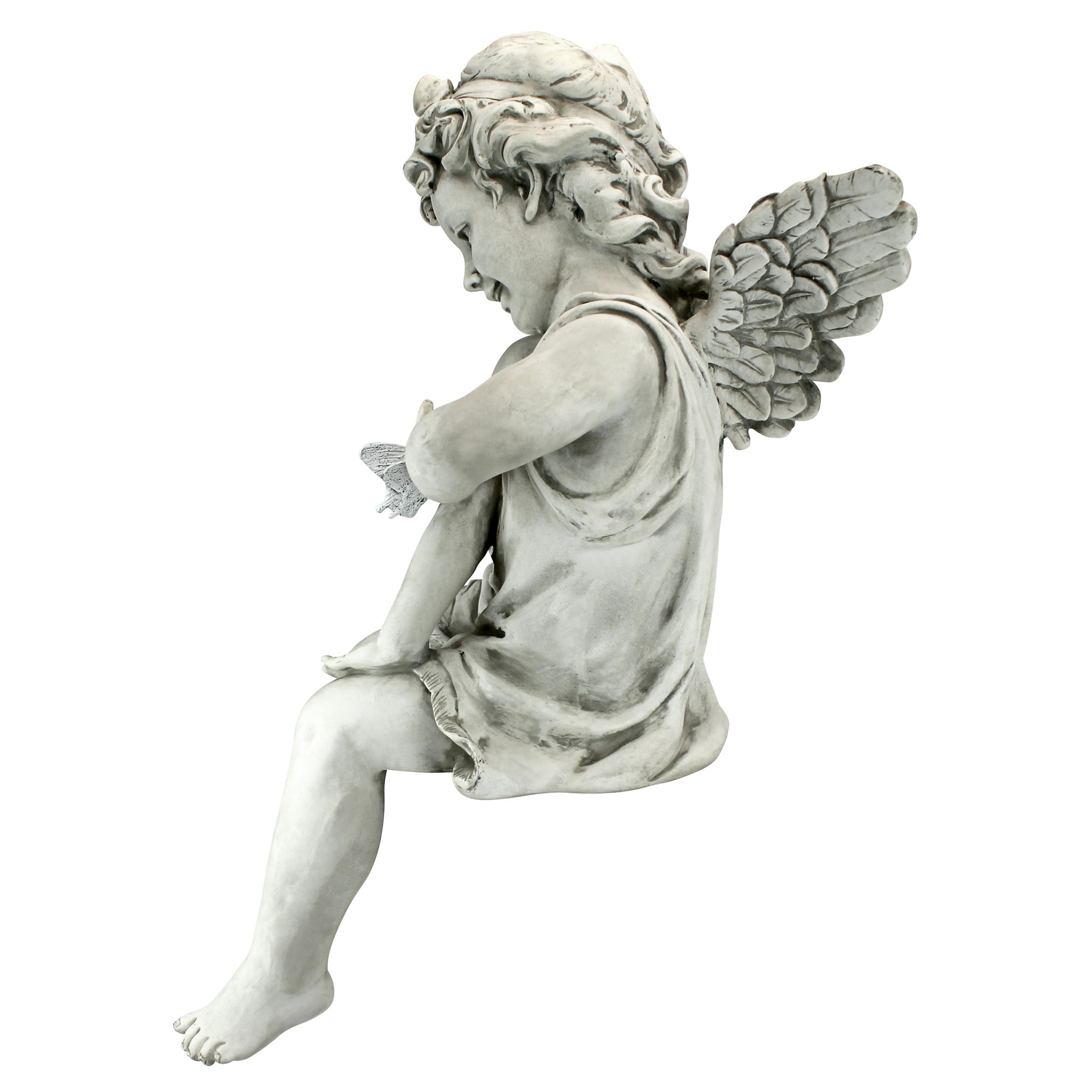 Toscano - Peaceful Presence Angel Sitter Garden Statue