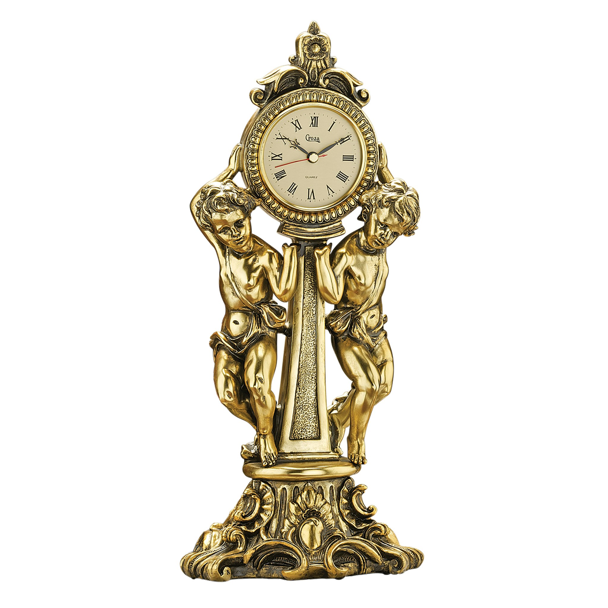 Toscano™ Amboise Twin Cherubs Mantel Clock