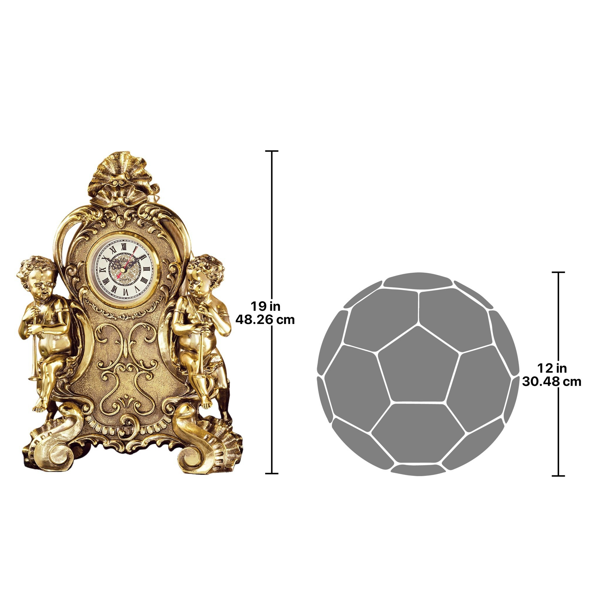 Toscano - Saint Remy Cherub Clock