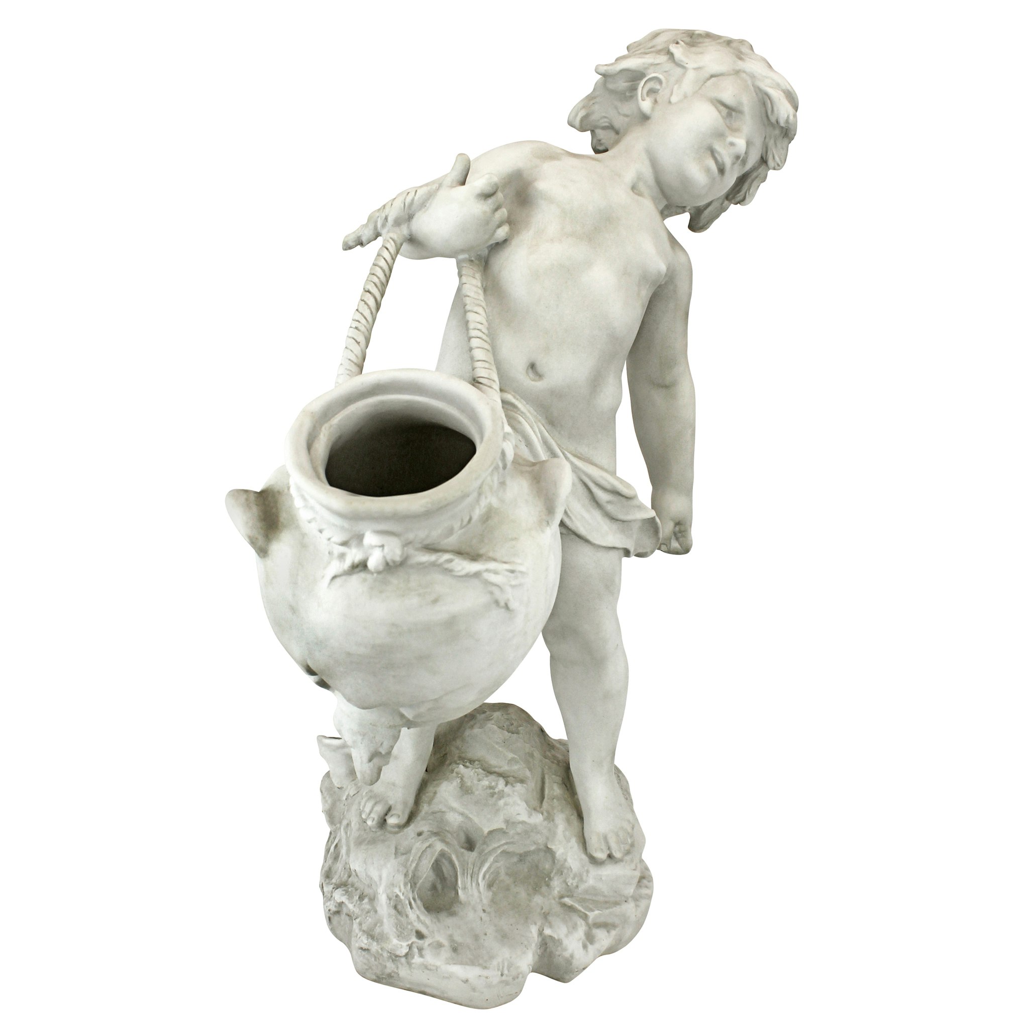 Toscano - Young Child Urn Carrier Garden Statue