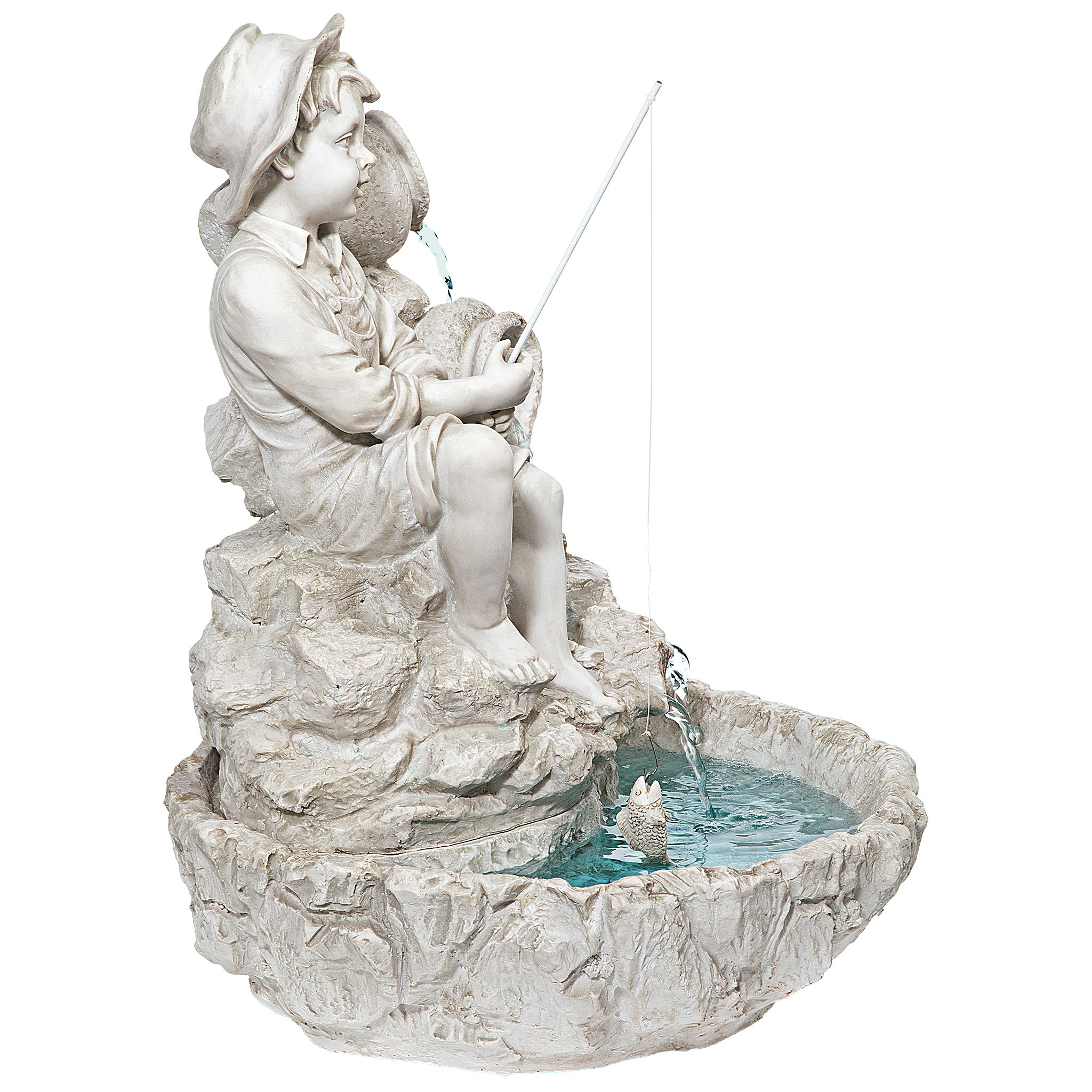 Toscano - Little Fisherman at the Fishin Hole Sculptural Fountain