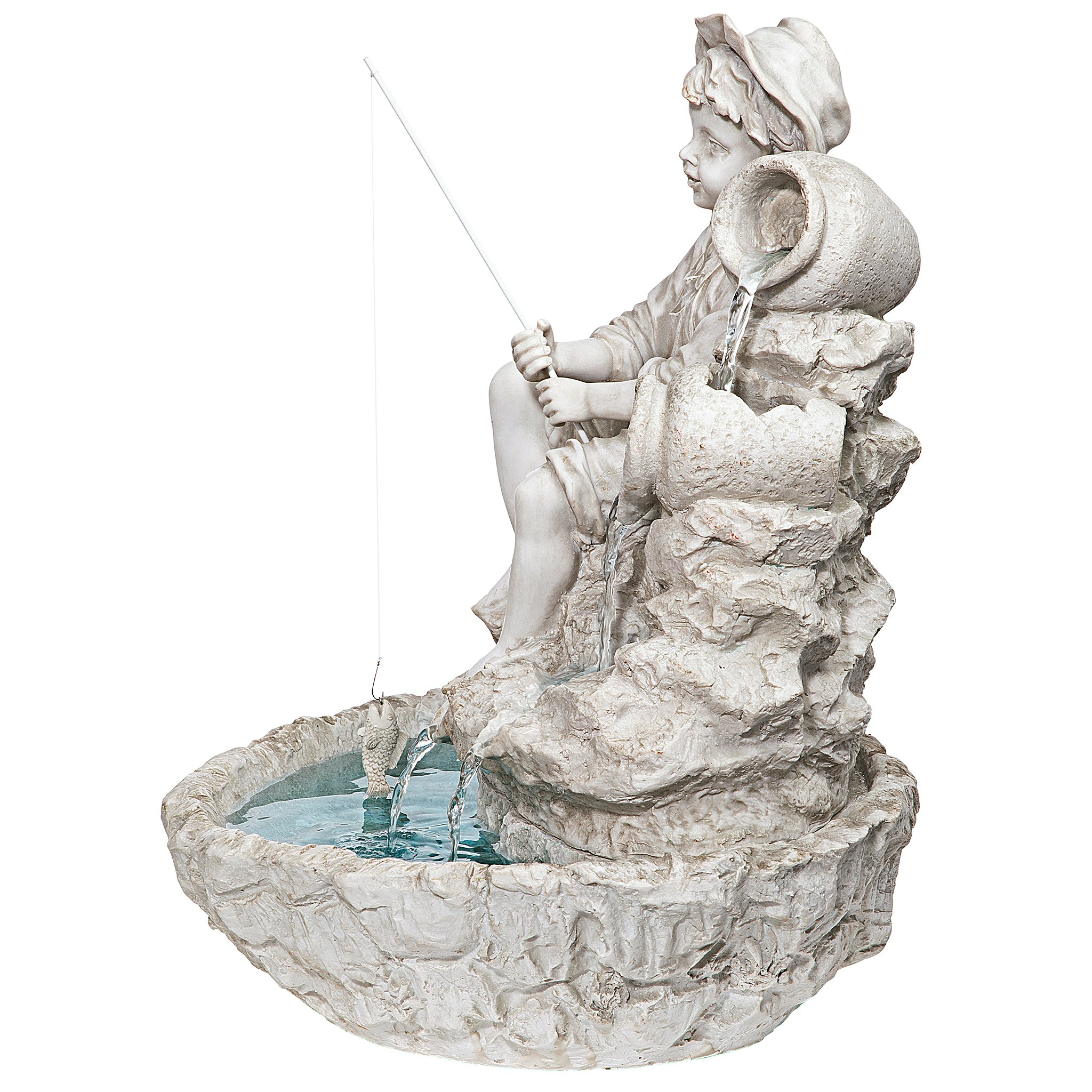 Toscano - Little Fisherman at the Fishin Hole Sculptural Fountain