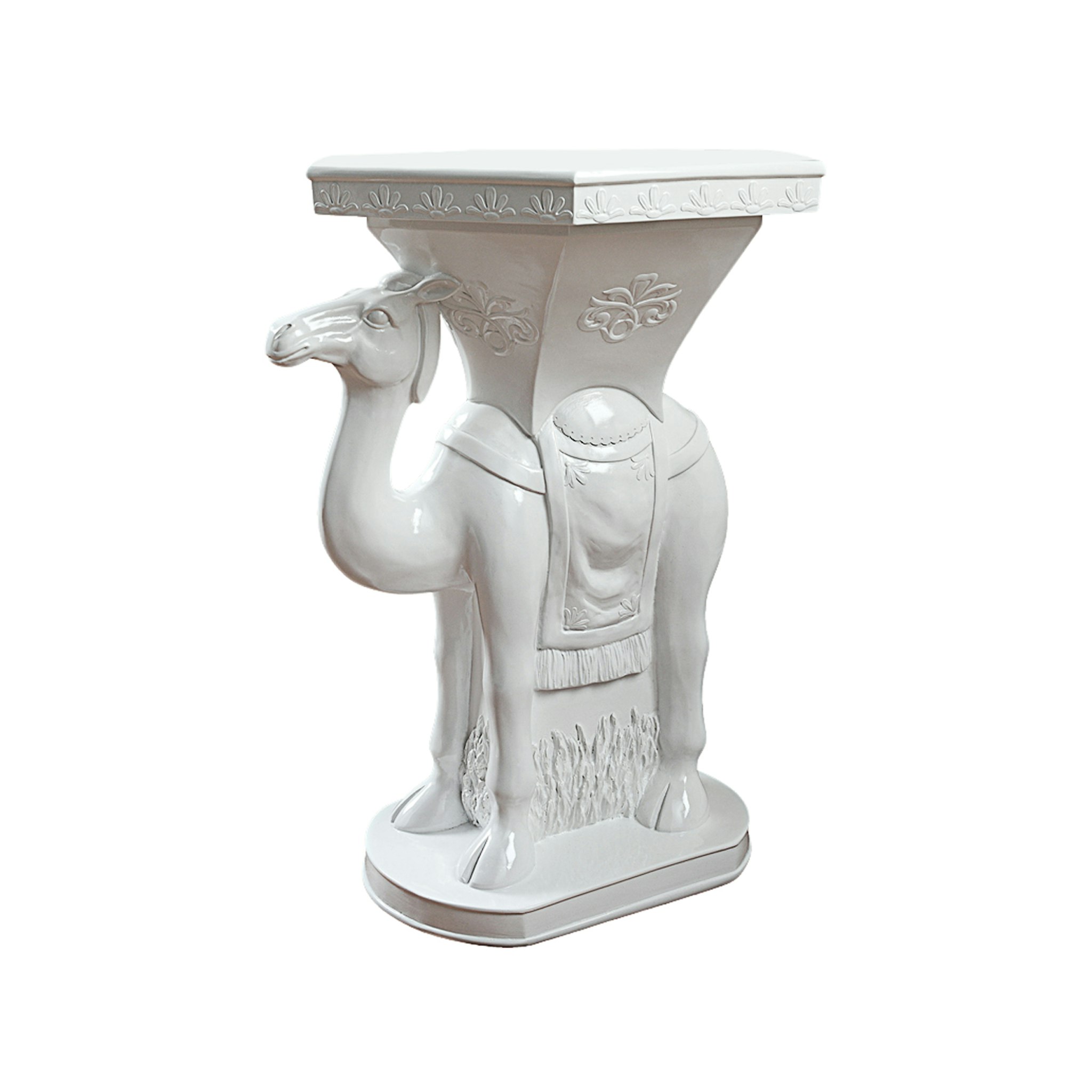 Toscano - Bedouin Camel Sculptural Side Table in Designer Resin