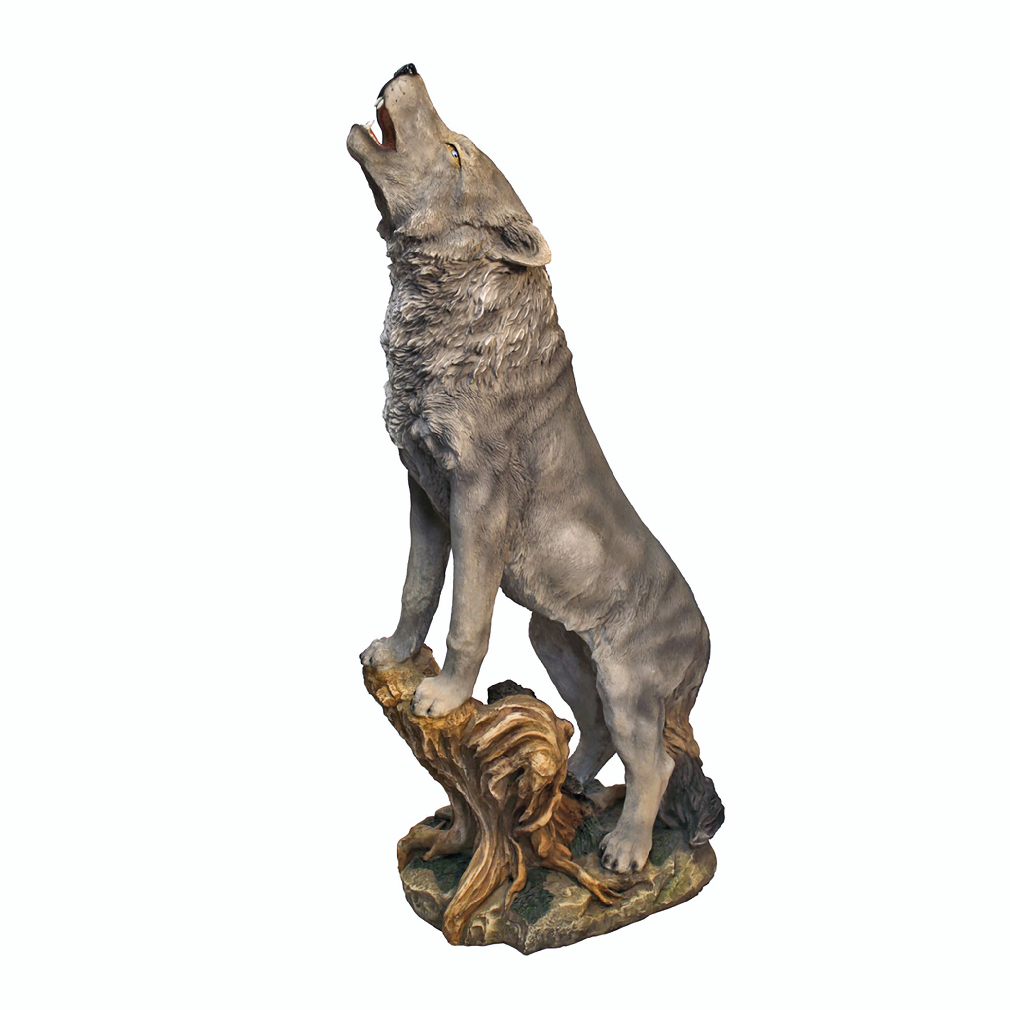 Toscano - Howling Lone Wolf Garden Statue