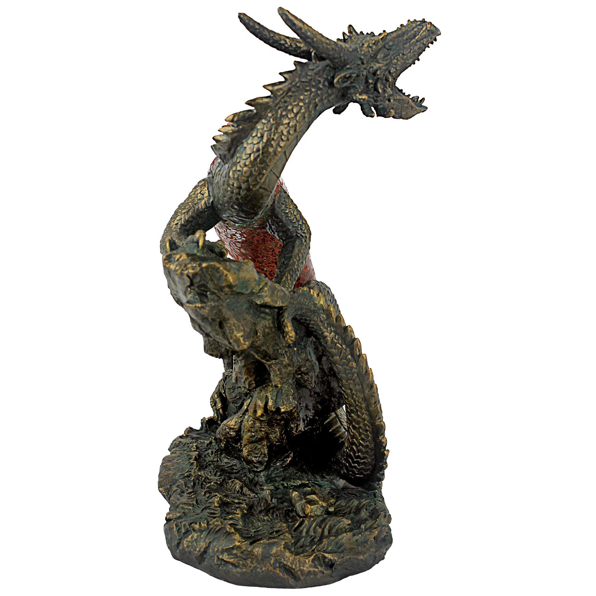 Toscano - Viper the Serpent Dragon Illuminated Mosaic Sculpture