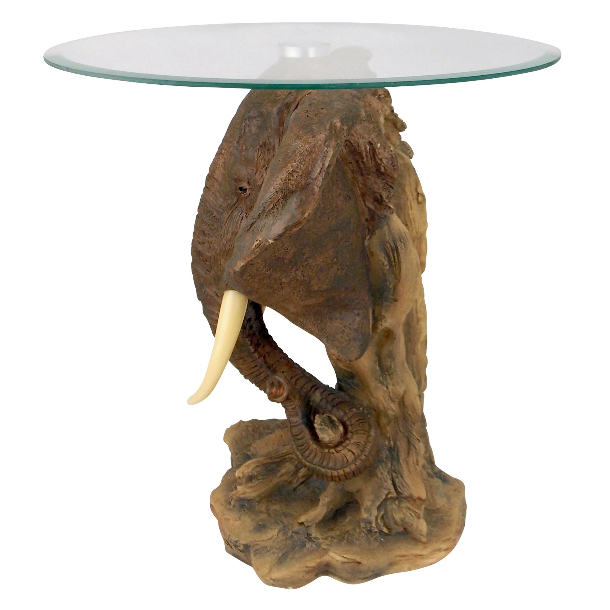 Toscano - Lord Earl Houghton Elephant Trophy Sculptural Table in Designer Resin