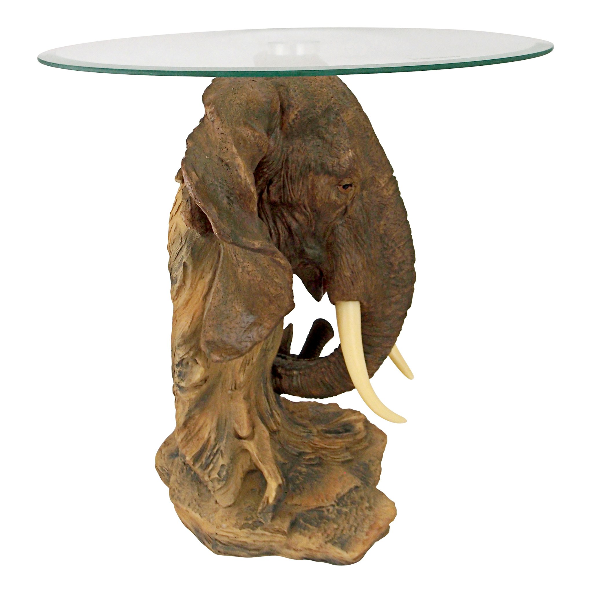 Toscano - Lord Earl Houghton Elephant Trophy Sculptural Table in Designer Resin