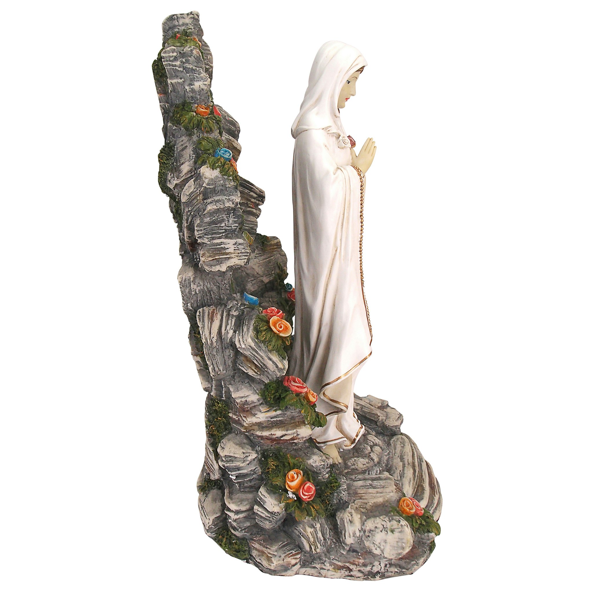 Toscano - Blessed Virgin Mary Illuminated Garden Grotto Sculpture