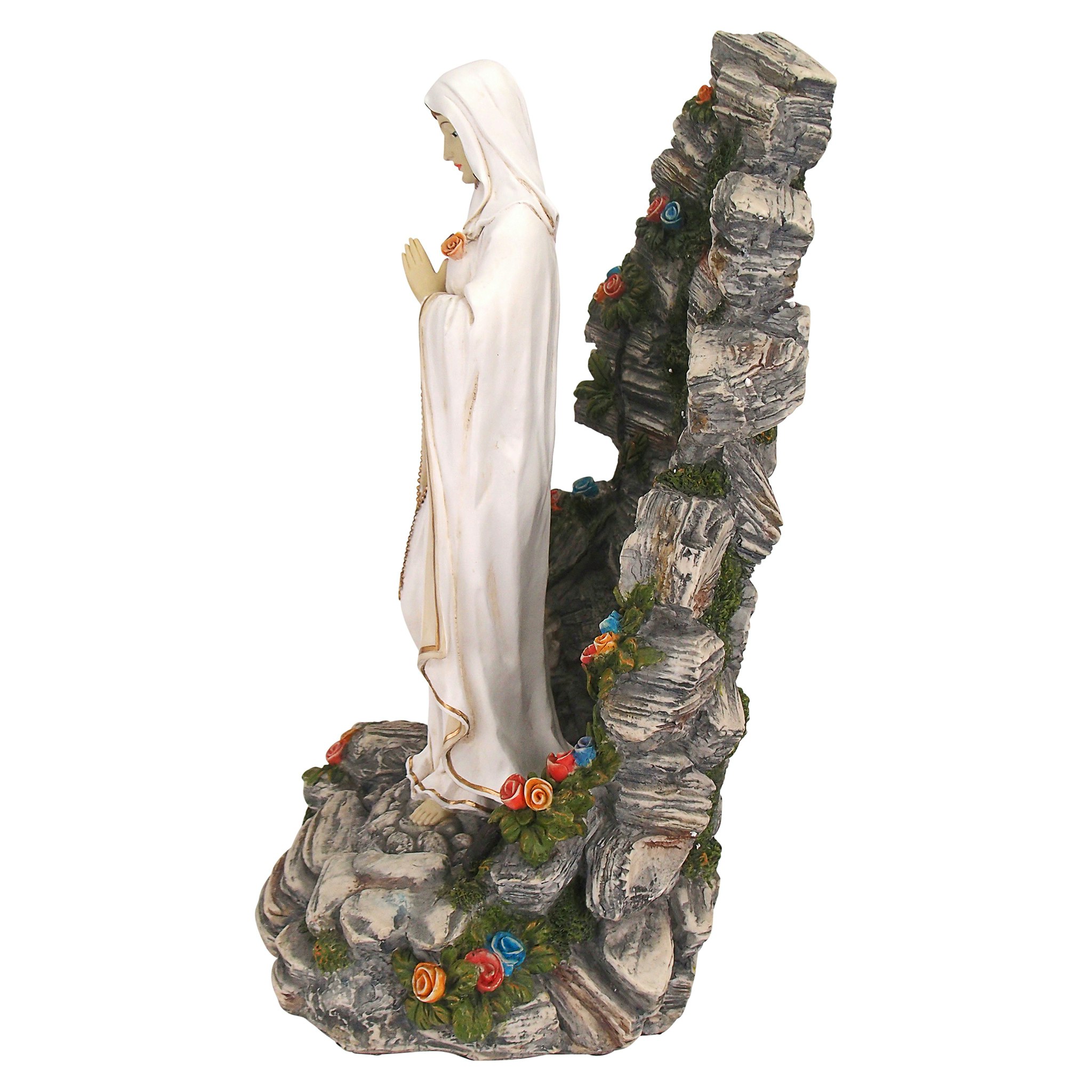 Toscano - Blessed Virgin Mary Illuminated Garden Grotto Sculpture