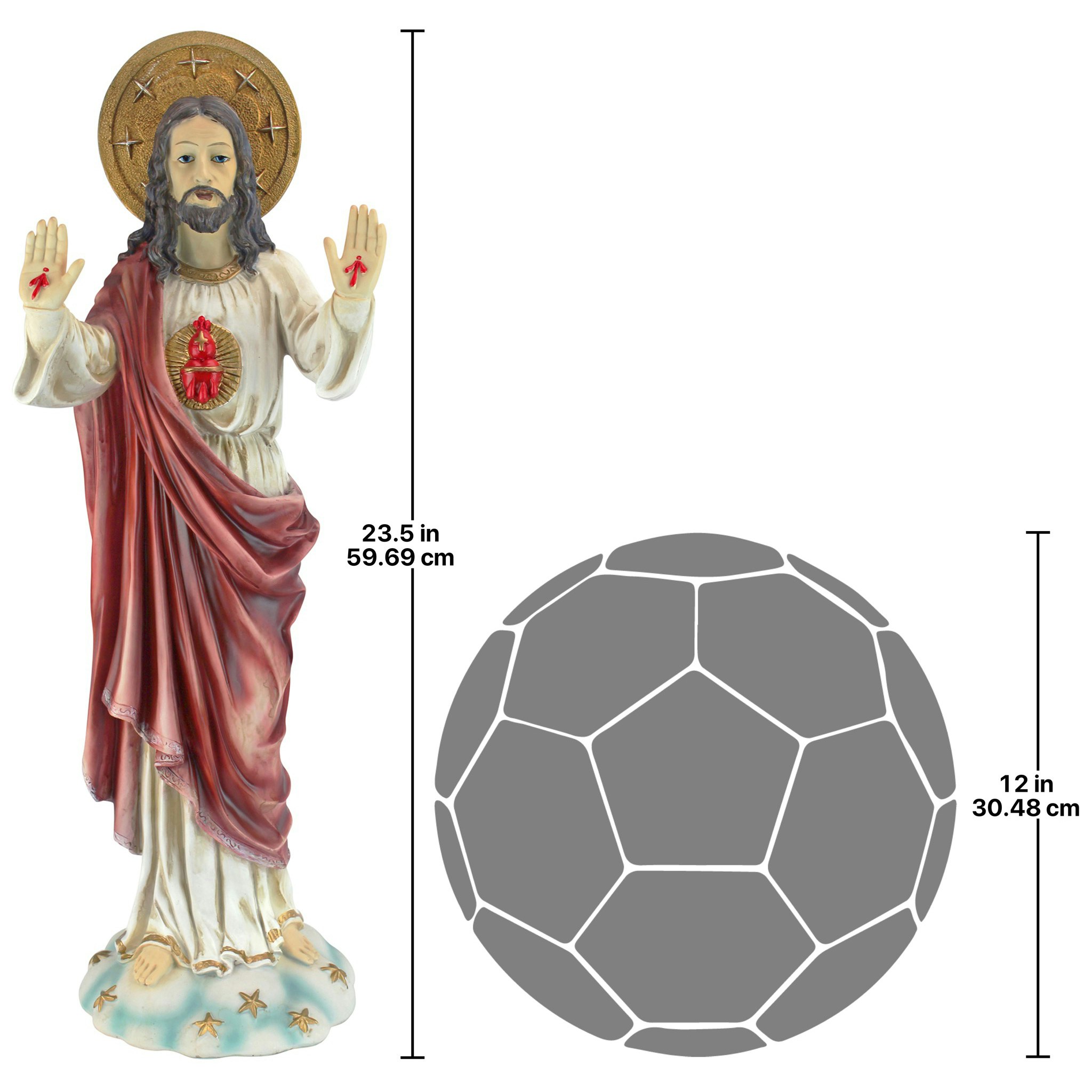 Toscano - Sacred Heart of Jesus Garden Statue