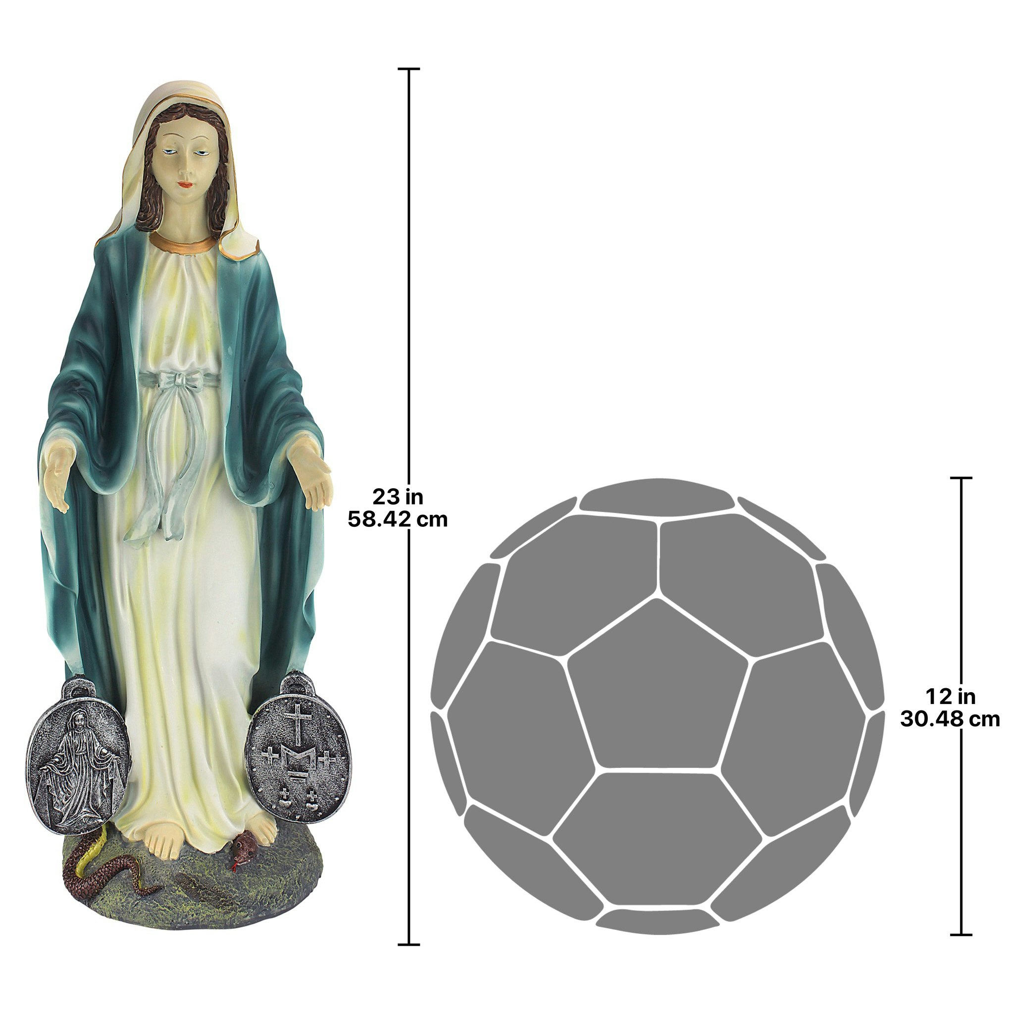 Toscano - Miraculous Medal Madonna Sacred Garden Statue