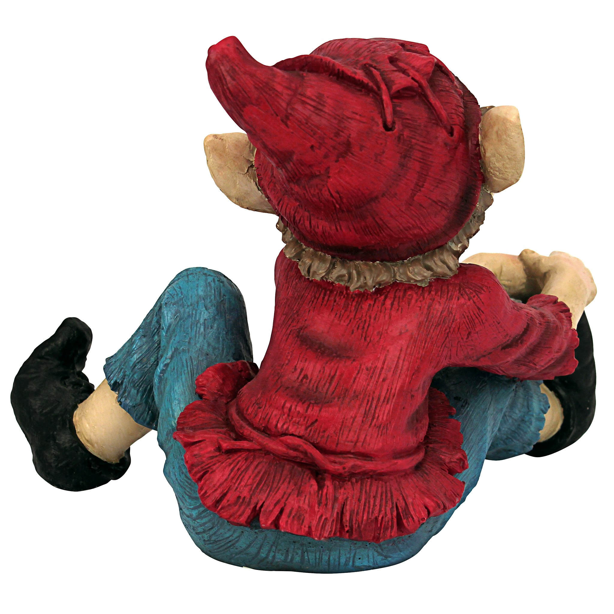 Toscano Eccentric Elf Garden Gnome Statue - Squeegee