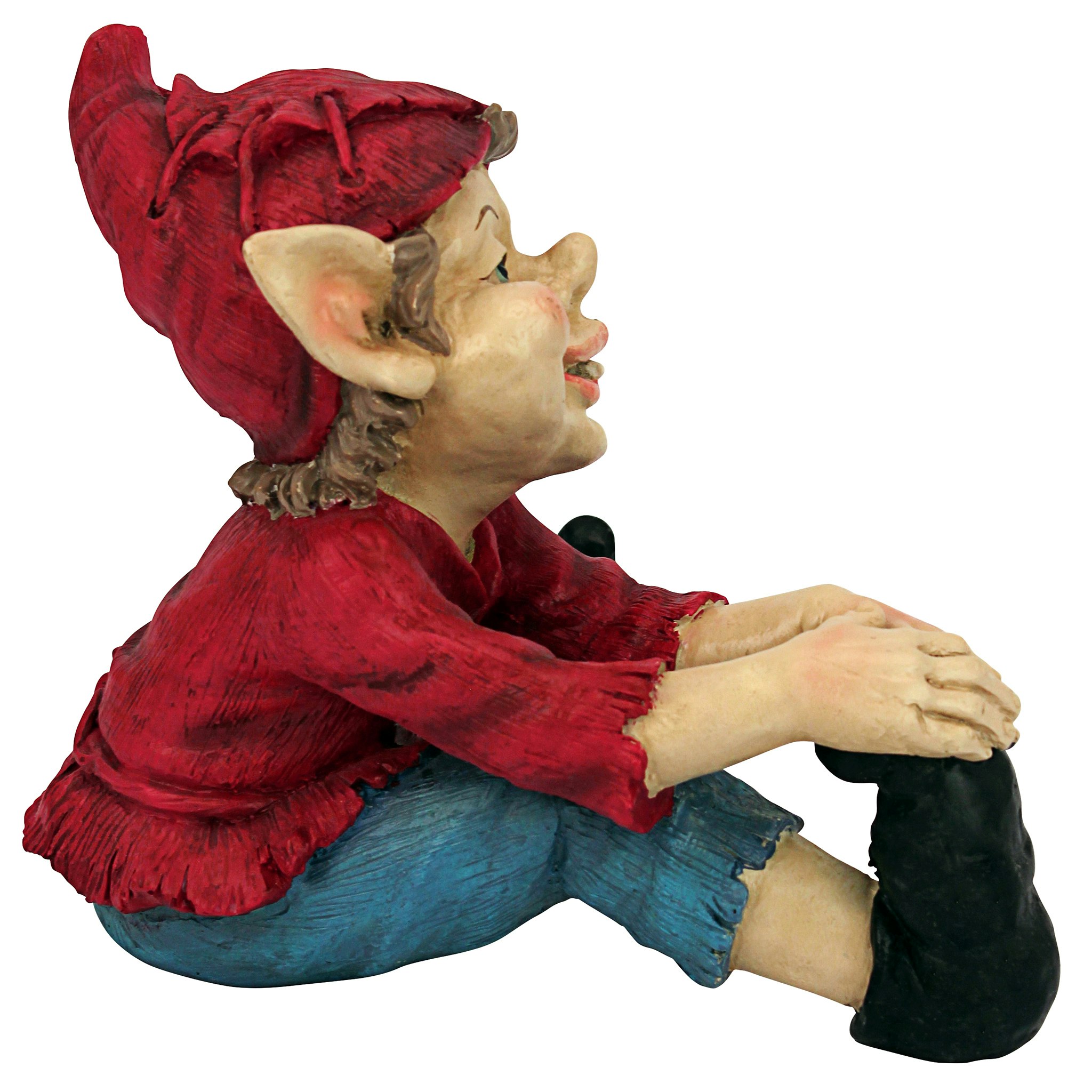 Toscano Eccentric Elf Garden Gnome Statue - Squeegee