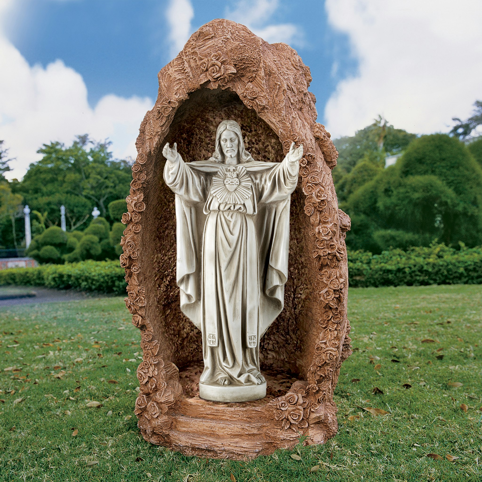 Toscano - The Sacred Heart of Jesus Spiritual Garden Statue