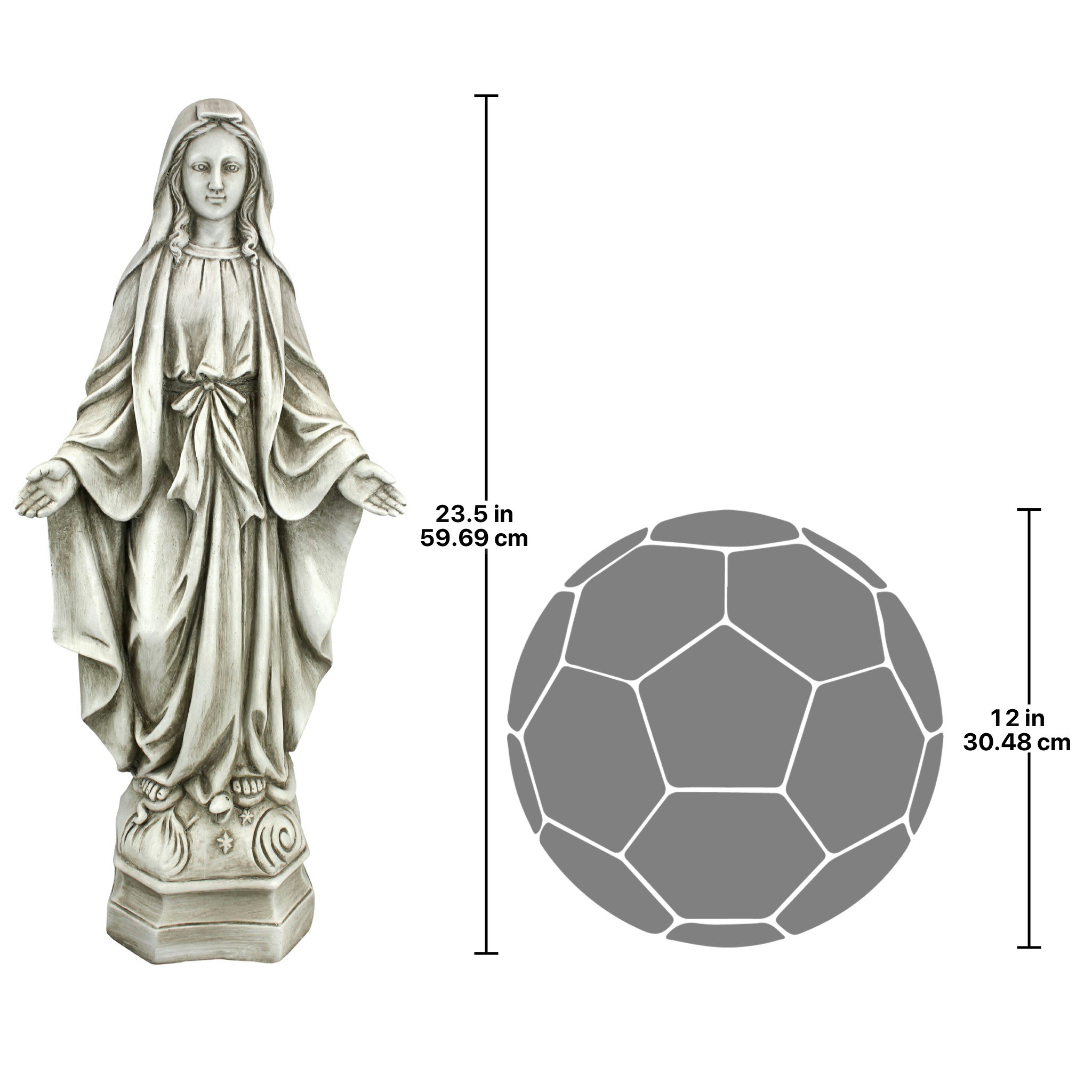 Toscano Madonna of Notre Dame Garden Statue - Large