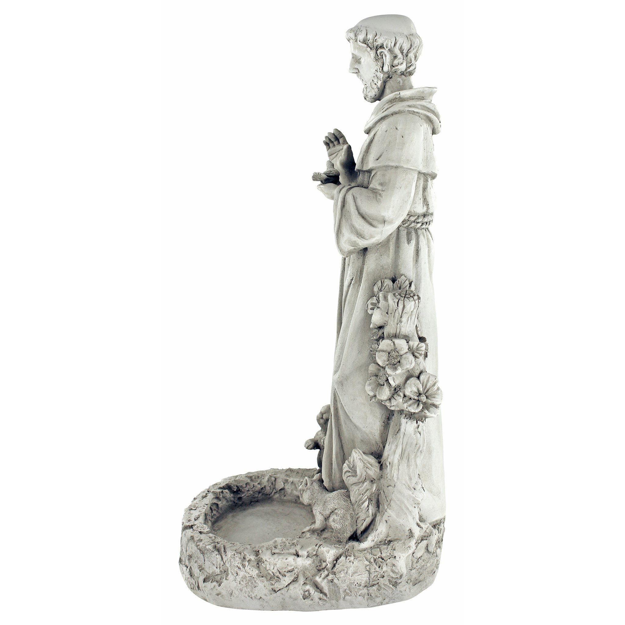 Toscano - Saint Francis Garden Reflection Pool Birdbath Statue