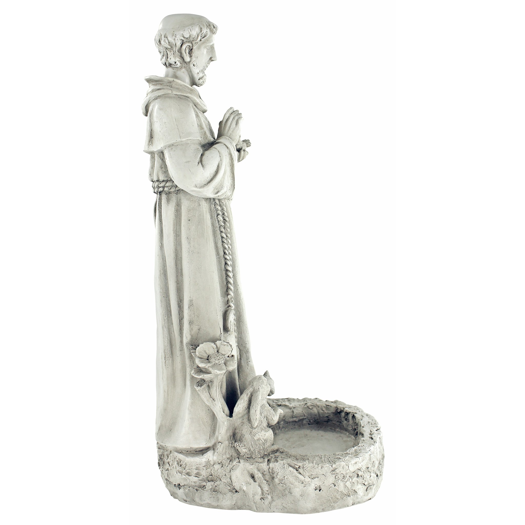 Toscano - Saint Francis Garden Reflection Pool Birdbath Statue