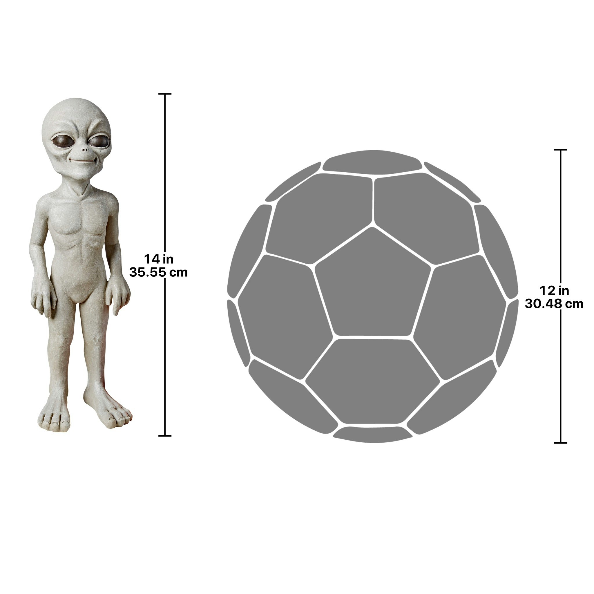 Toscano The Out-of-this-World Alien Extra Terrestrial Statue - Small