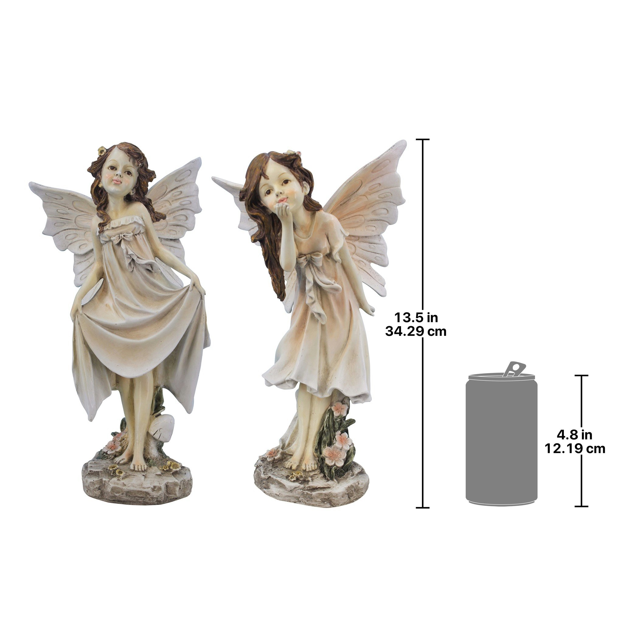 Toscano - Set of 2 Wildflower Meadows Fairies Garden Statues