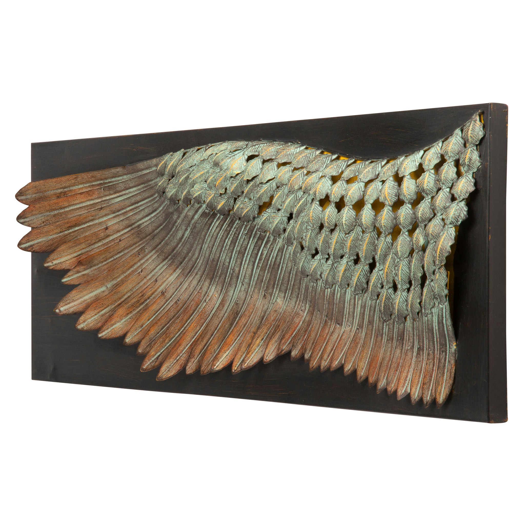 Toscano - Wing of Icarus Sculptural Wall Frieze in Metal