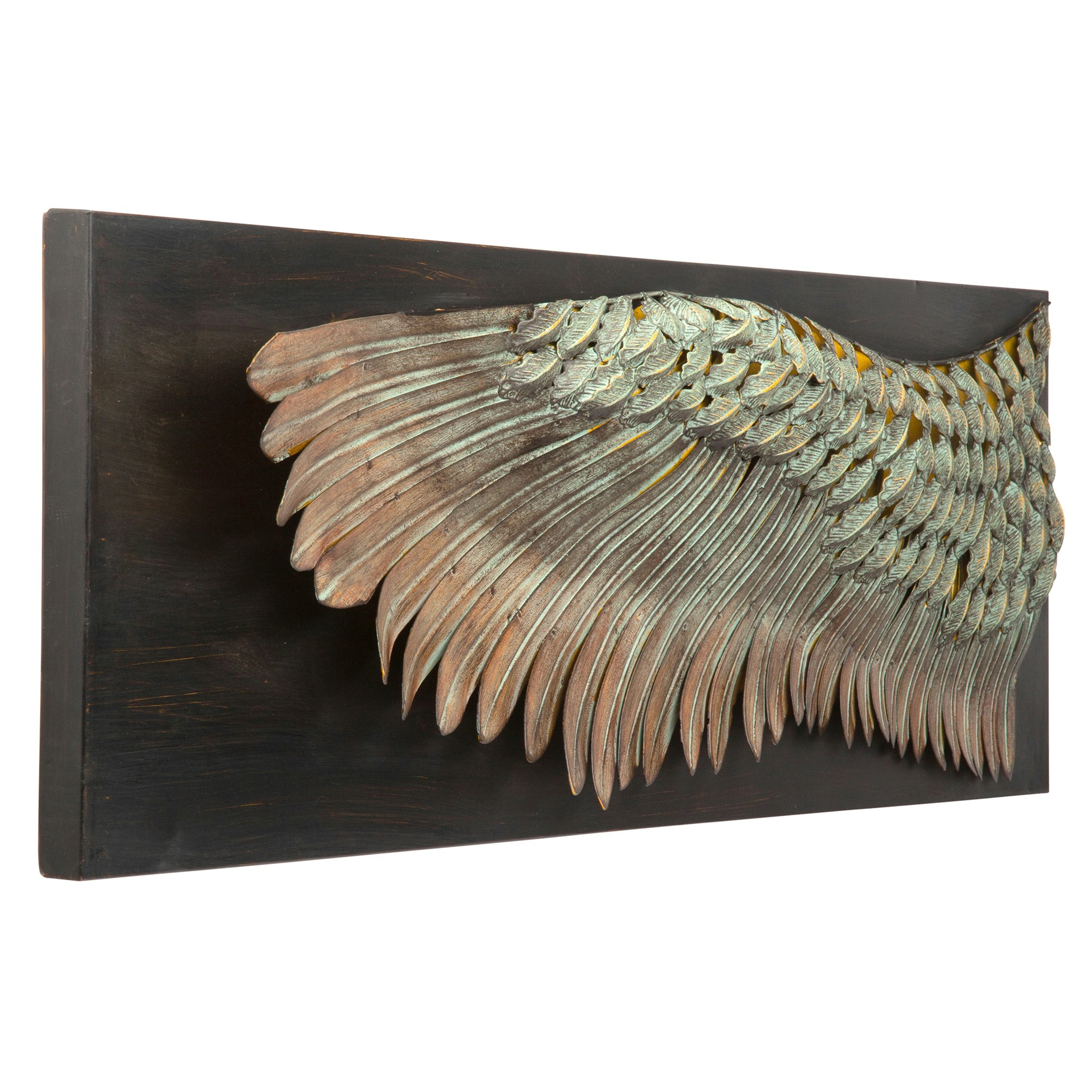 Toscano - Wing of Icarus Sculptural Wall Frieze in Metal