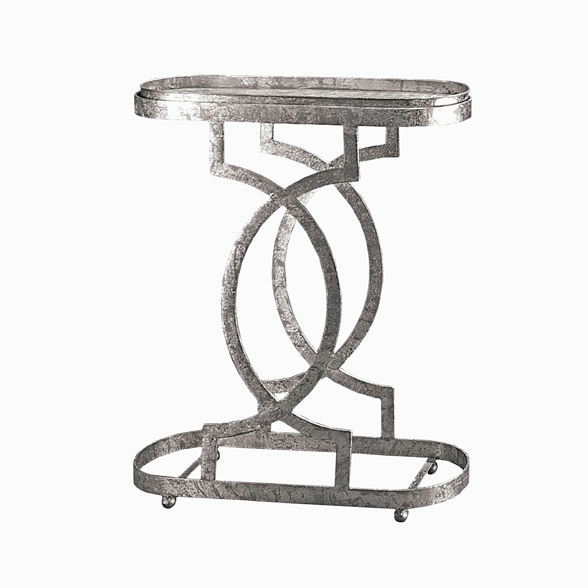 Toscano - Art Deco Petite Caddie Side Table in Steel