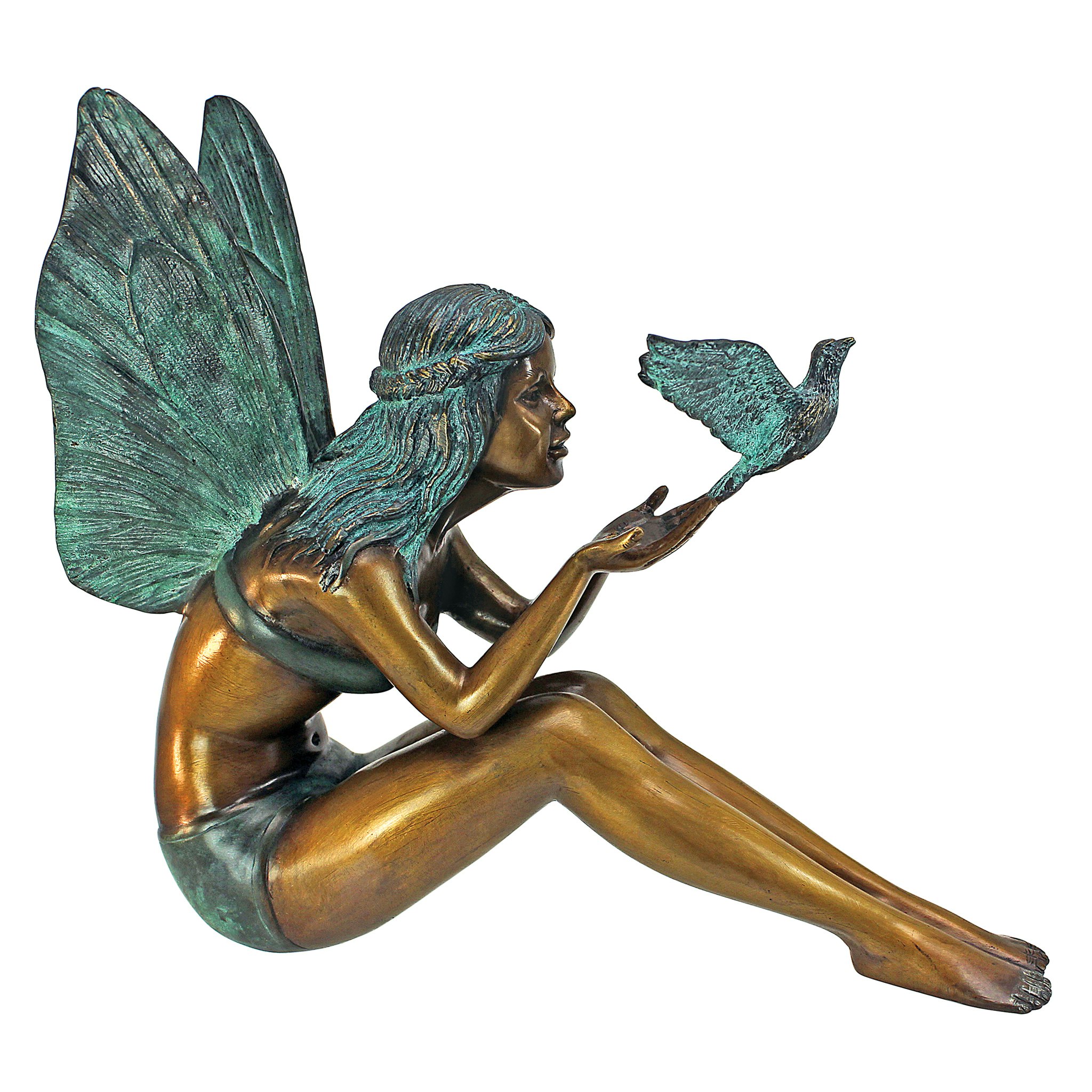 Toscano - Bird Fairy Garden Statue