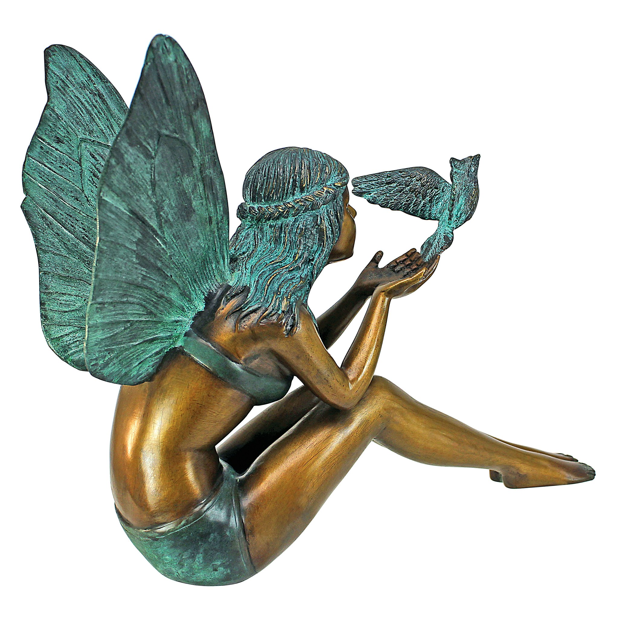 Toscano Bird Fairy Medium Garden Statue