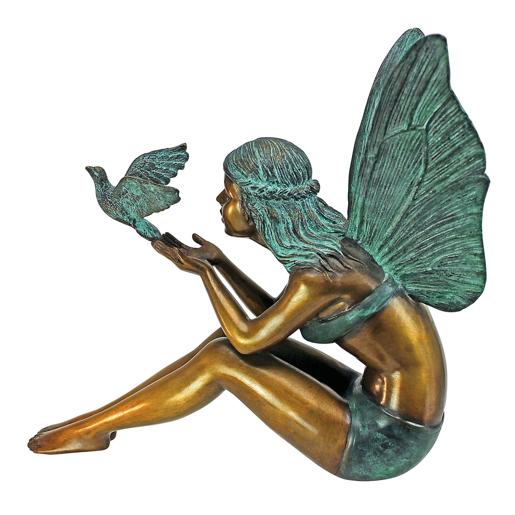 Toscano Bird Fairy Medium Garden Statue