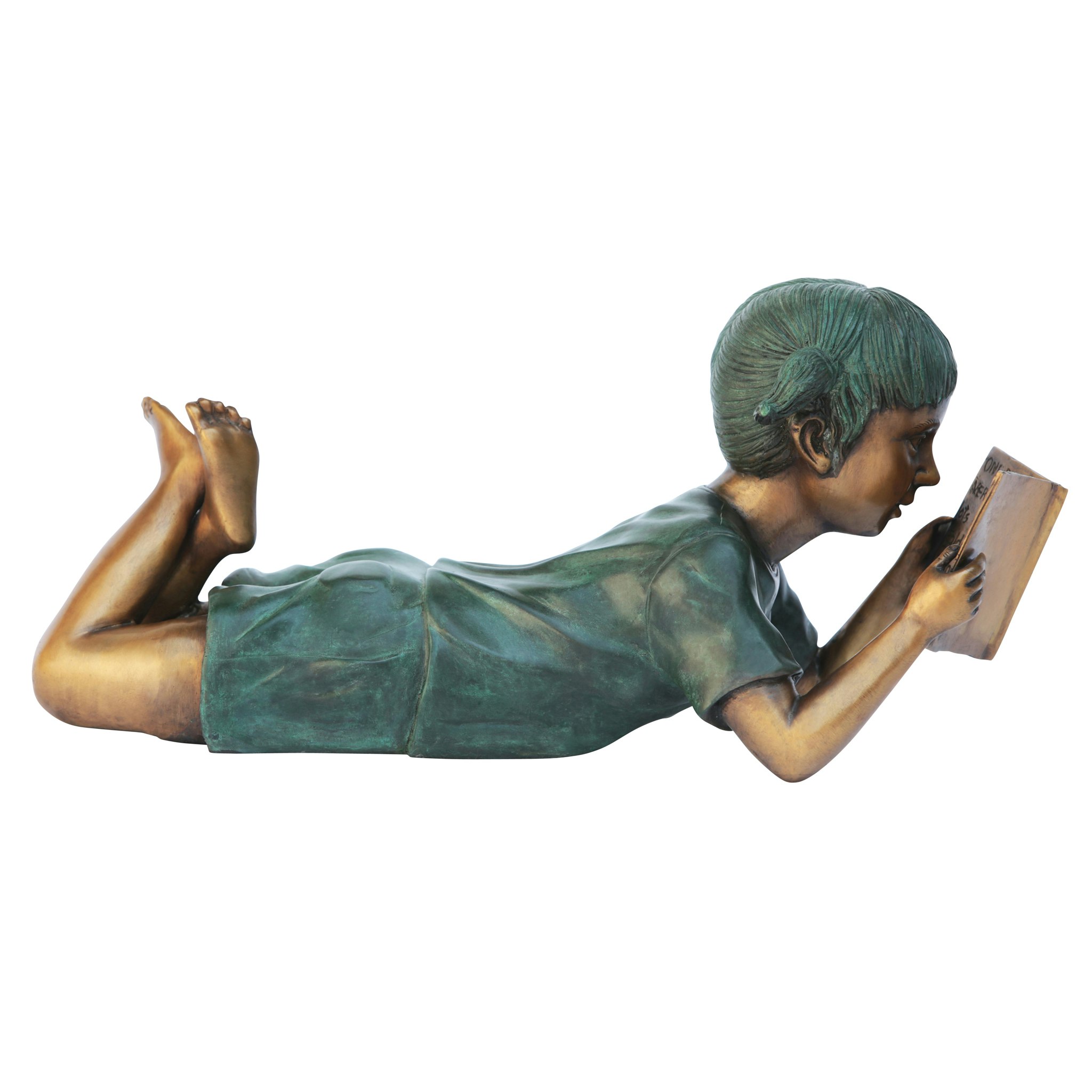 Toscano Bookworm Reader Garden Statue - Girl