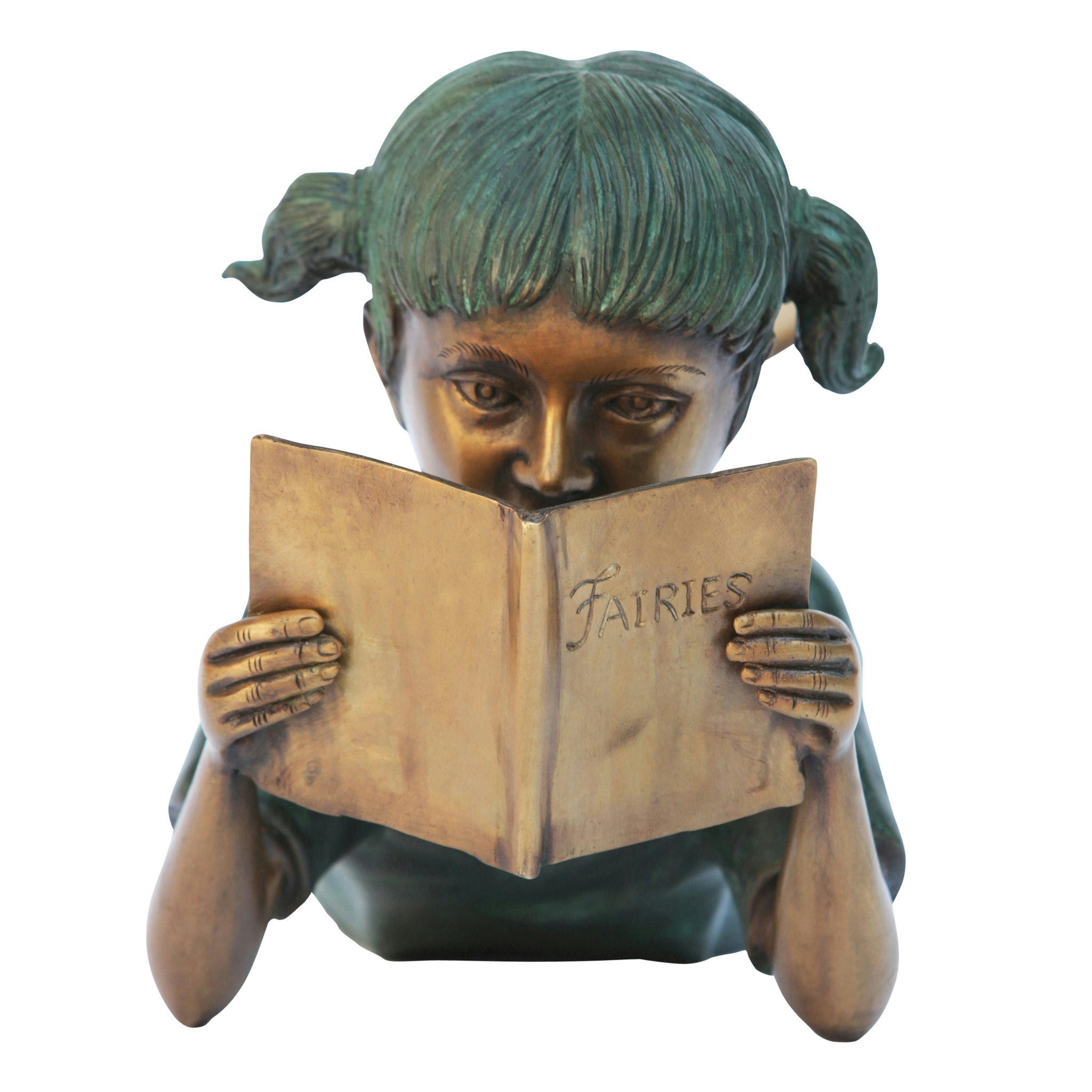 Toscano Bookworm Reader Garden Statue - Girl